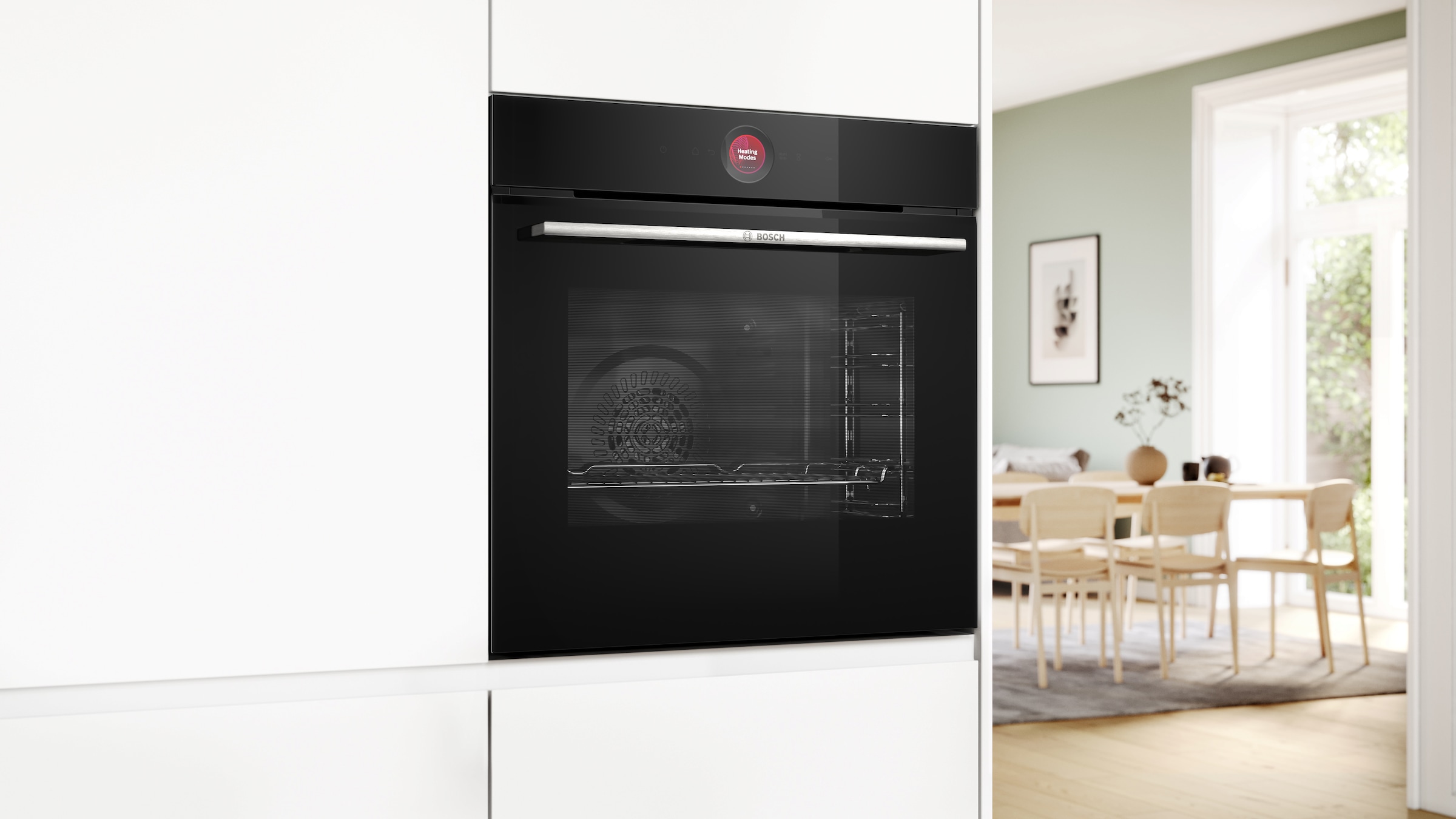 BOSCH Einbaubackofen Serie 8 »HBG7241B1« mit Teleskopauszug nachrüstbar mit Hydrolyse