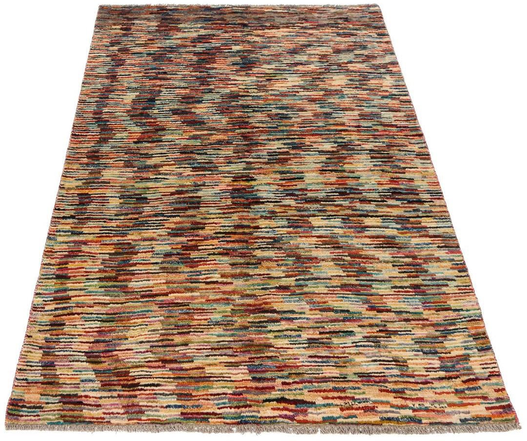 morgenland Wollteppich »Streifen Multicolore 172 x 115 cm«, rechteckig, Han günstig online kaufen