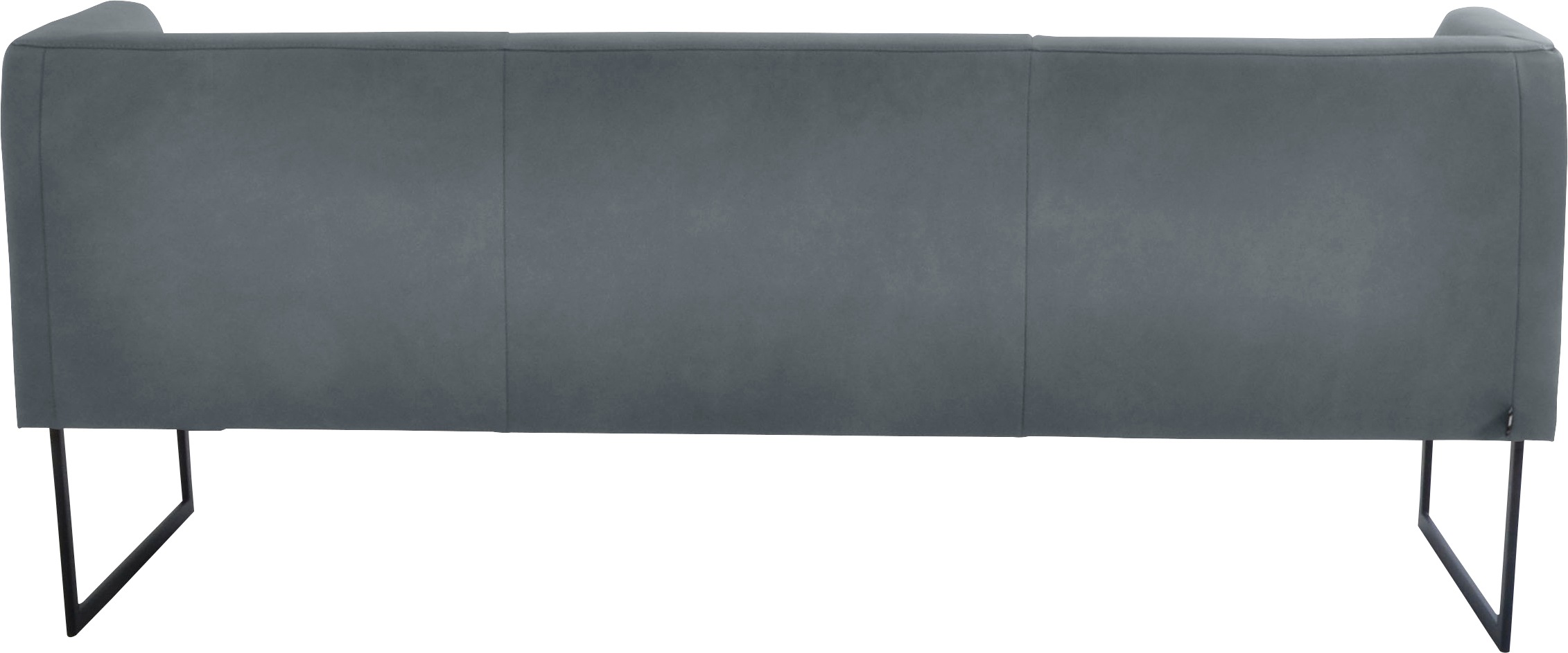 K+W Komfort & Wohnen Polsterbank »Cube«, Hammerkissenoptik, 2 Breiten, Metallkufe schwarz