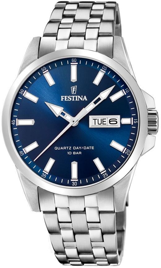 Festina Quarzuhr »F20357/3«, Armbanduhr, Herrenuhr, Damenuhr, Edelstahlarmb günstig online kaufen