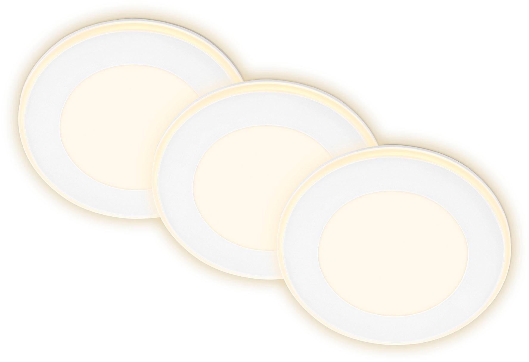Briloner Leuchten LED Einbauleuchten-Set, 3tlg., je 4,9 Watt LED, 3000 K, 4 günstig online kaufen