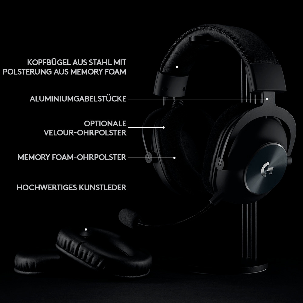 Logitech G Over-Ear-Kopfhörer »PRO X Wireless LIGHTSPEED«, Rauschunterdrückung