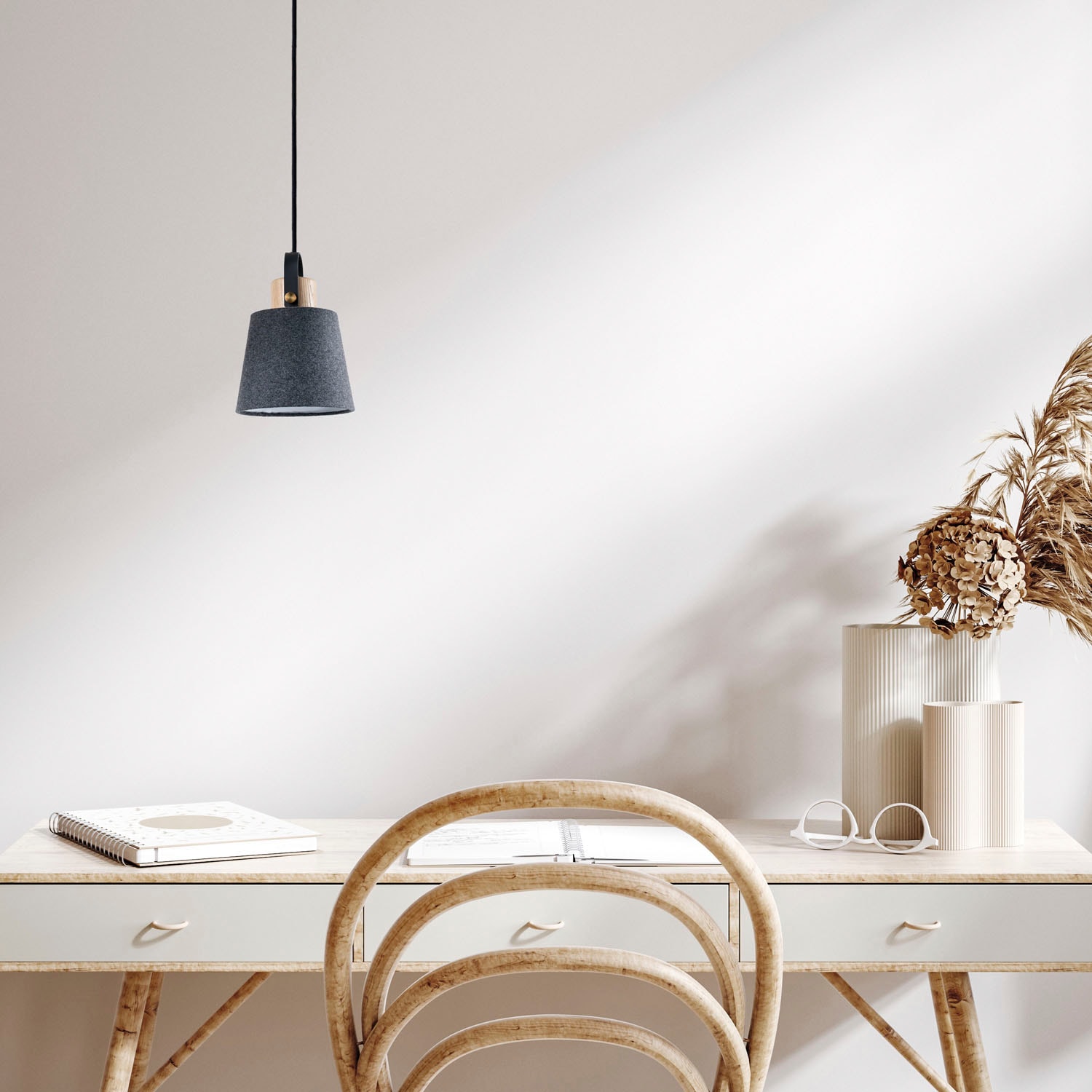 Paco Home Pendelleuchte »MARTA«, Design Kabel Industrial online Wohnzimmer E27 bestellen 1,5m Esszimmer Stoffschirm