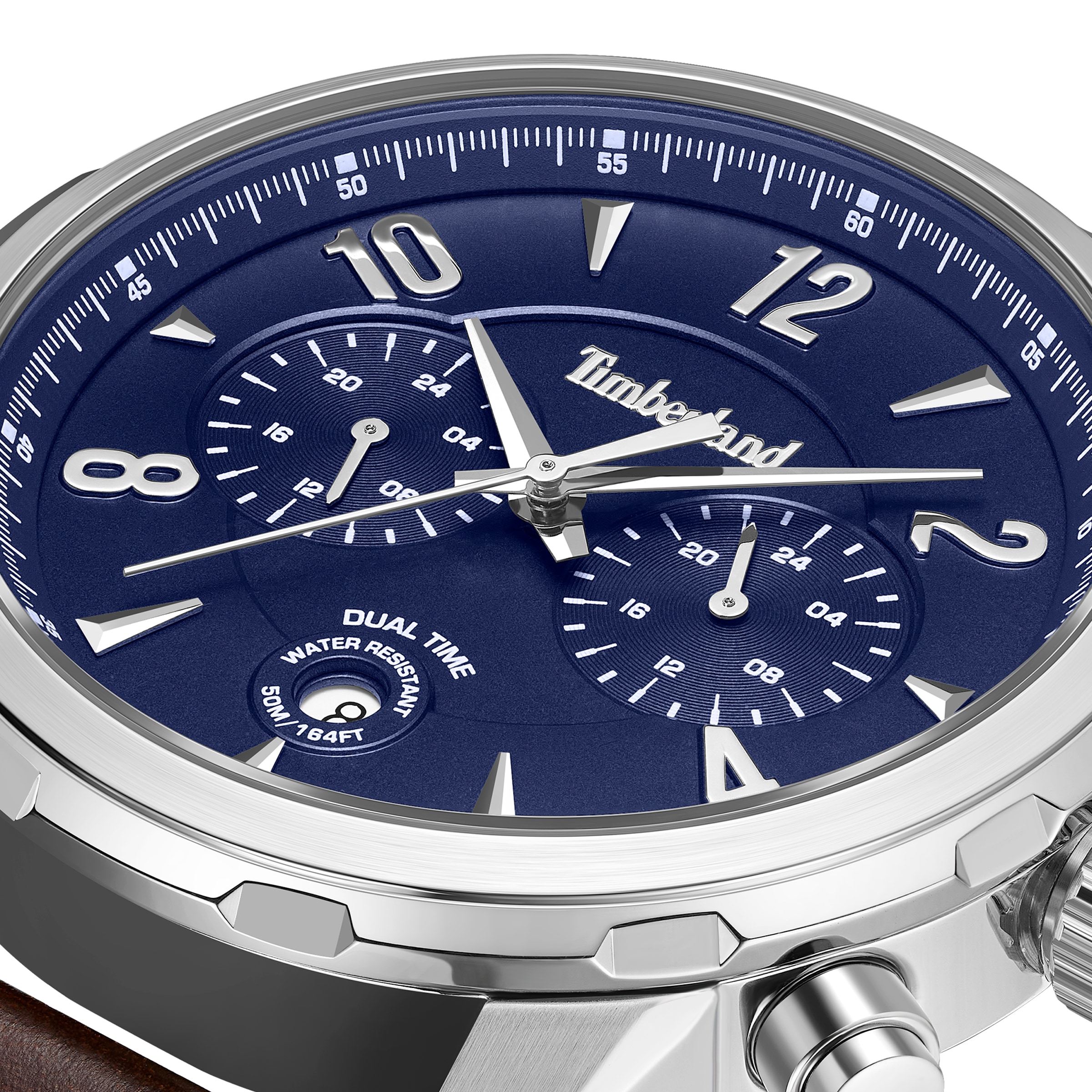 Timberland Multifunktionsuhr »Newkirk« Quarzuhr, Armbanduhr, Herrenuhr, Lederarmband, analog, Tag