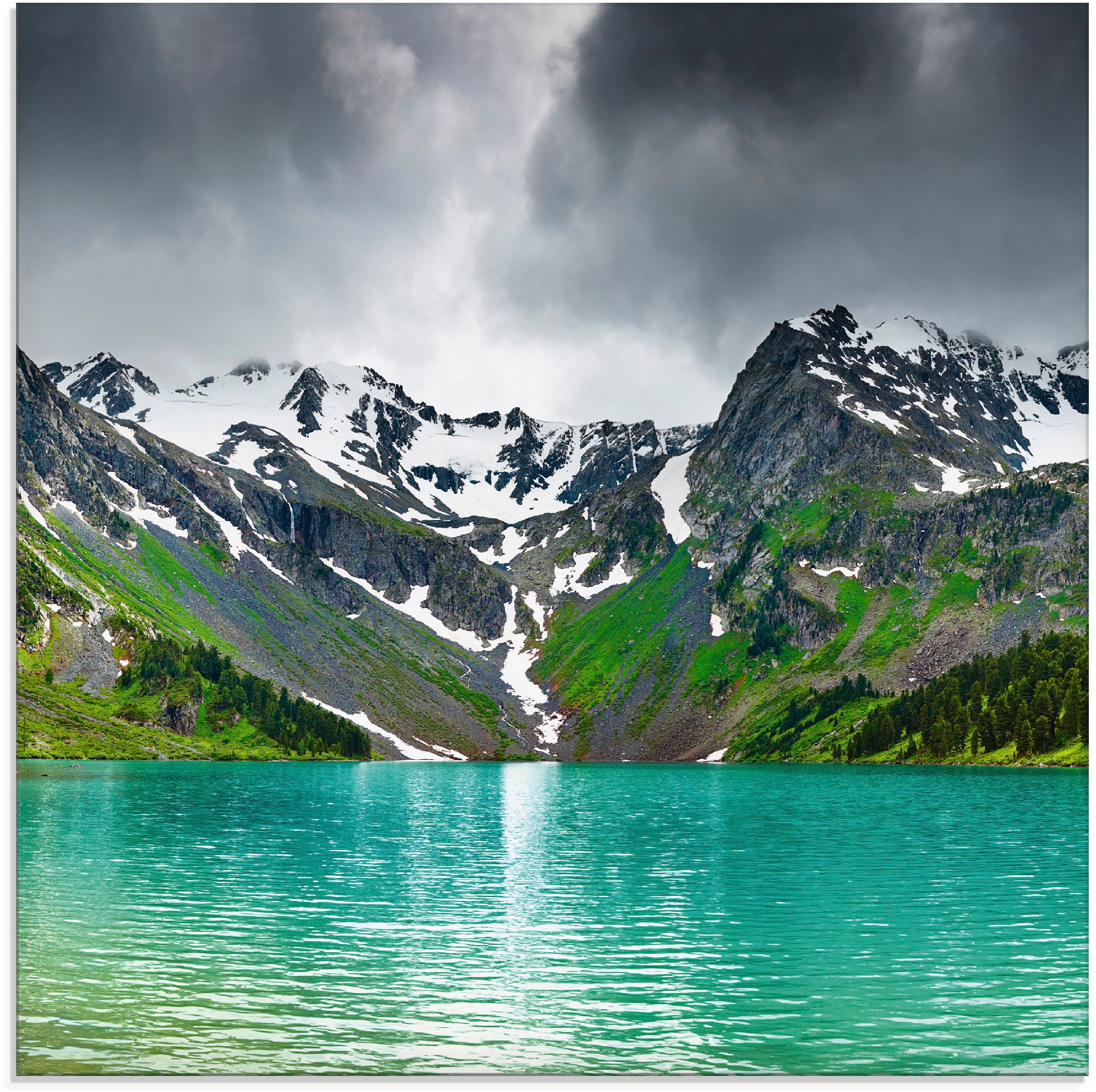 Artland Glasbild "Bergsee", Berge, (1 St.), in verschiedenen Größen günstig online kaufen