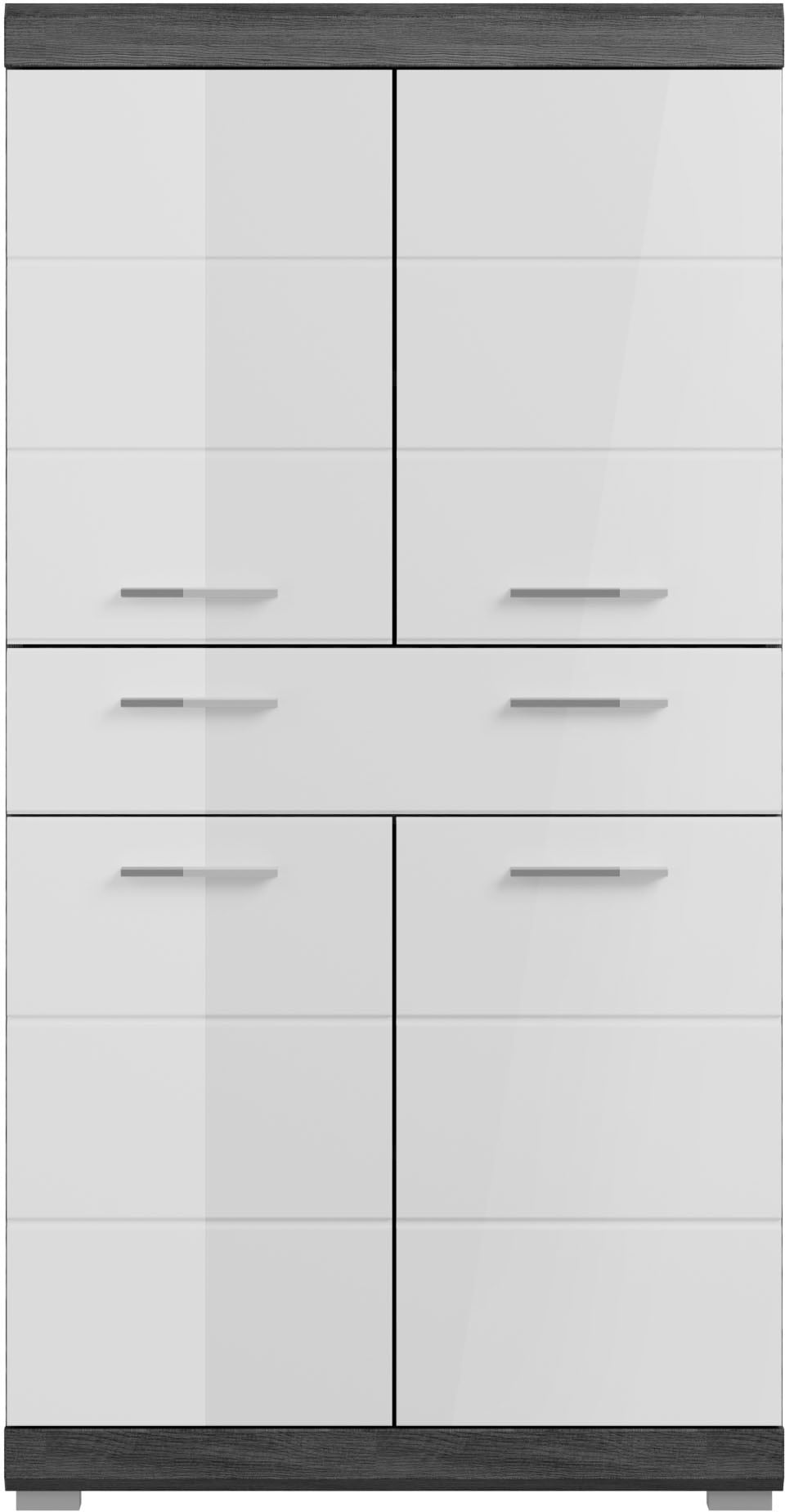 INOSIGN Midischrank »Siena, Breite 74cm, 4 Türen, 1 Schubkasten, 4 Fächer, MDF-Front«, in verschiedenen Farben erhältlich, Badmöbel, Badschrank, Schrank, Bad
