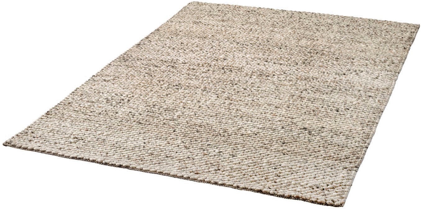 Dekowe Wollteppich »Magali«, rechteckig, 17 mm Höhe, Handweb Teppich, reine Wolle, handgewebt, meliert