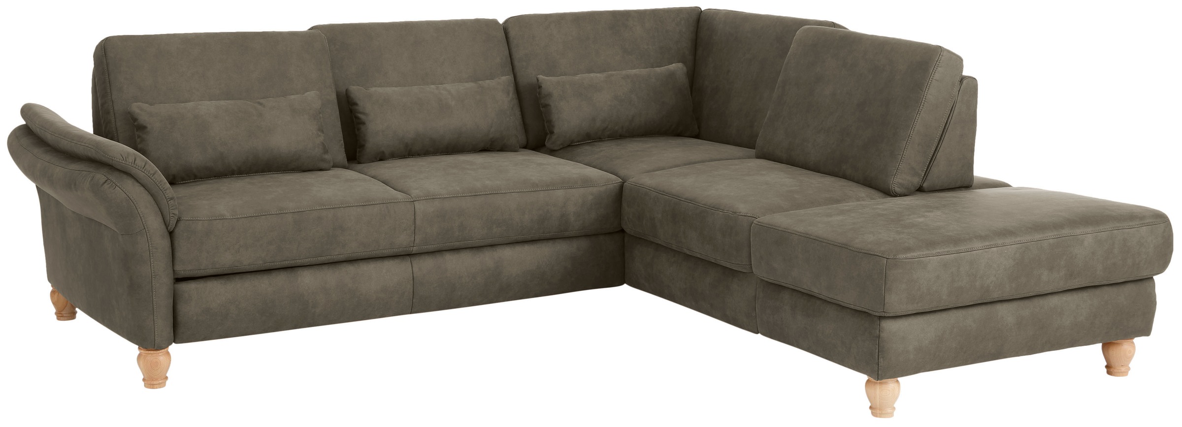 Home affaire Ecksofa »Palace L-Form«, incl. Sitztiefenverstellung, wahlweise mit Bettfunktion und Stauraum