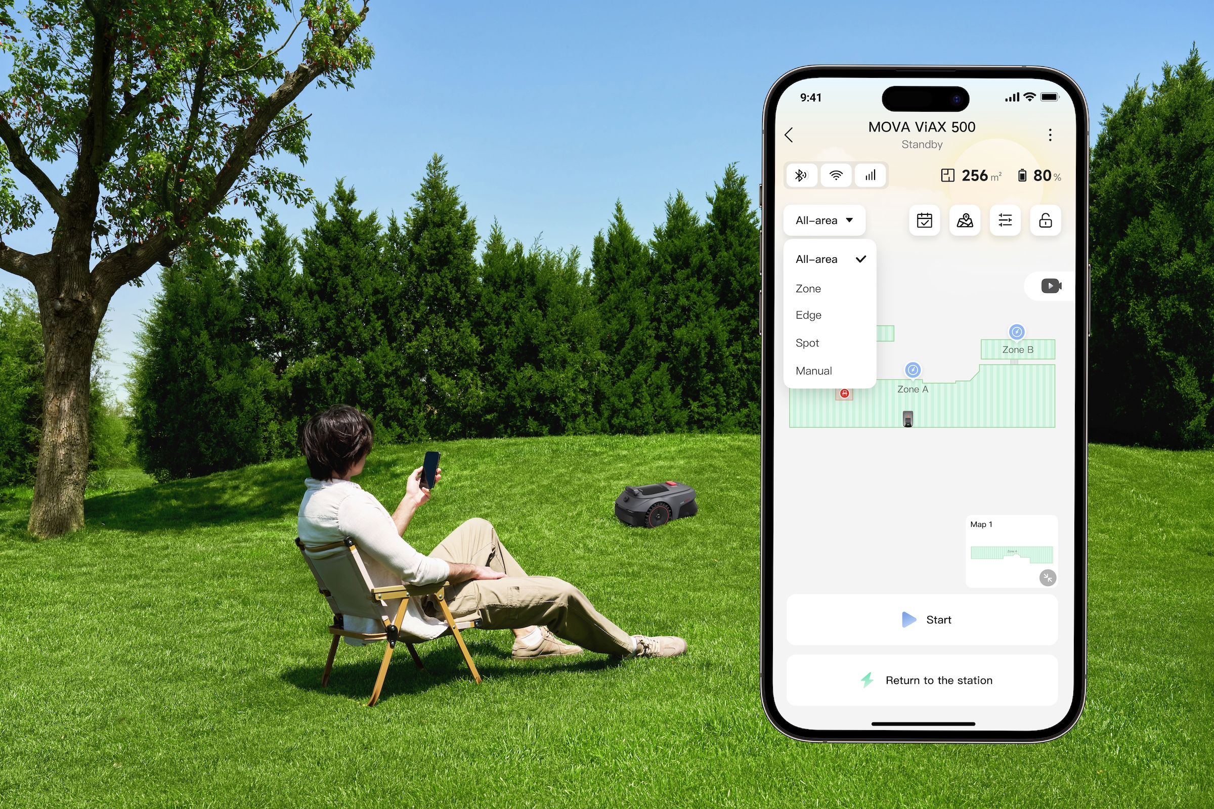 Mova Rasenmähroboter »Viax 500«
