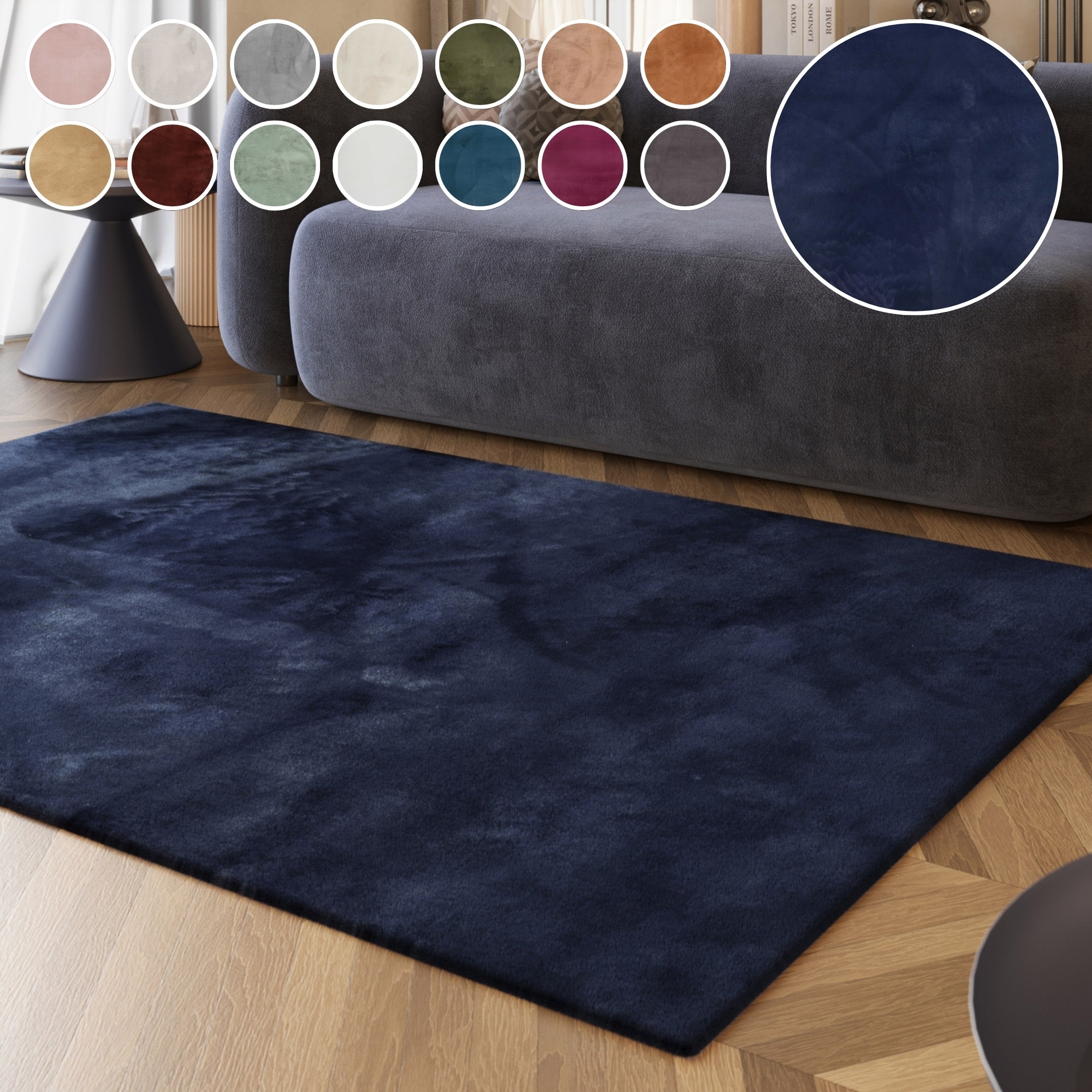 Esprit Hochflor-Teppich »Alice ESP-4377, Kunstfell«, rechteckig, 25 mm Höhe, Kaninchenfell-Haptik, besonders weich und dicht, für alle Räume