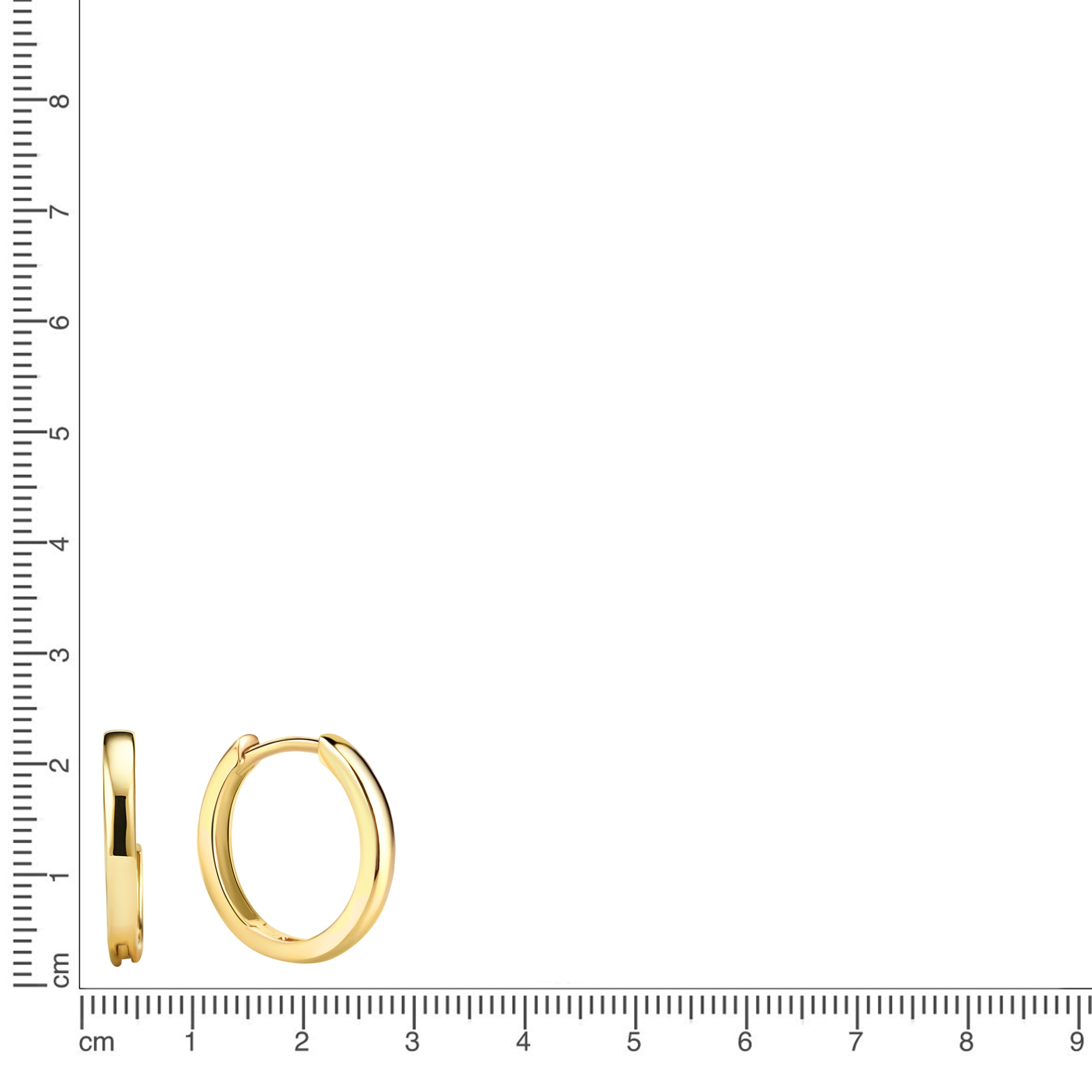 Vivance Paar Creolen »333/- Gelbgold glanz«