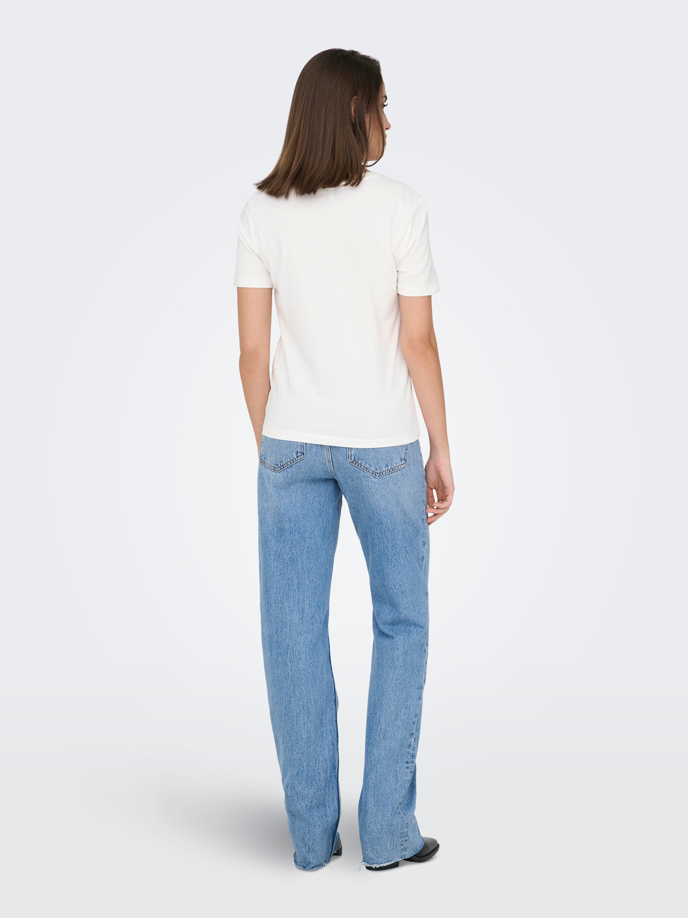 ONLY Kurzarmshirt »ONLKITA S/S TEE JRS NOOS« Baumwolle, regular fit, Rundhals