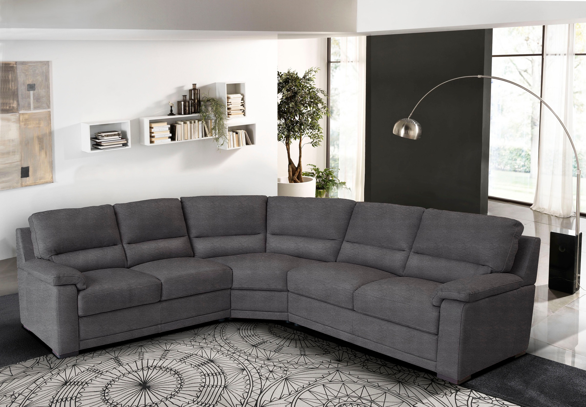 Egoitaliano Ecksofa "Doris, modernes Designerecksofa in hochwertigen Microf günstig online kaufen