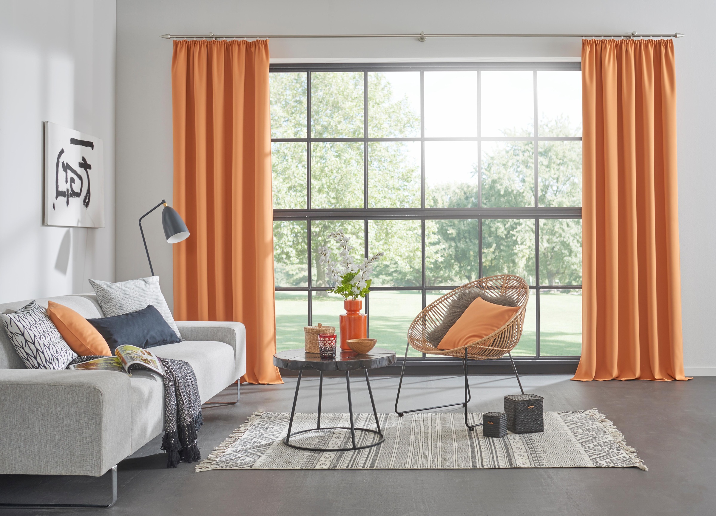 VHG Verdunkelungsvorhang »Leon« Kräuselband 1 Stk. tlg. Energie sparend,Wärmeschutz,blickdicht,verschiedene Größen