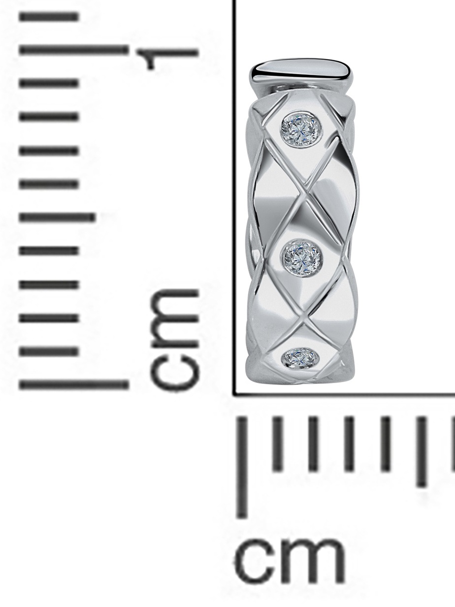 Firetti Ohrklemme »Schmuck Geschenk Silber 925 Ohrschmuck glitzernd«, mit Zirkonia (synth.)