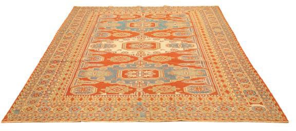 morgenland Wollteppich »Kelim - Oriental - 264 x 188 cm - orange«, rechteck günstig online kaufen