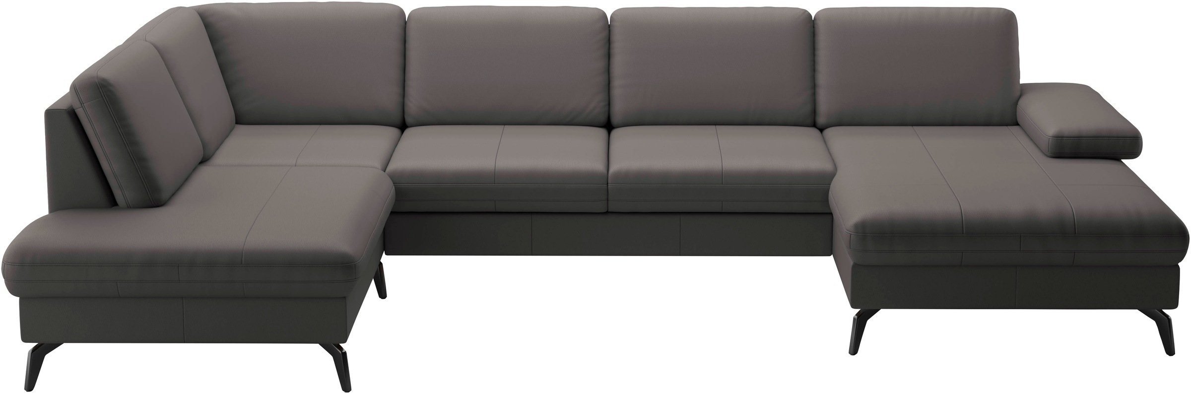sit&more Wohnlandschaft »Morris U-Form, inkl. Sitztiefenverstellung«, wahlweise mit Armteilverstellung, Bettfunktion & Bettkasten