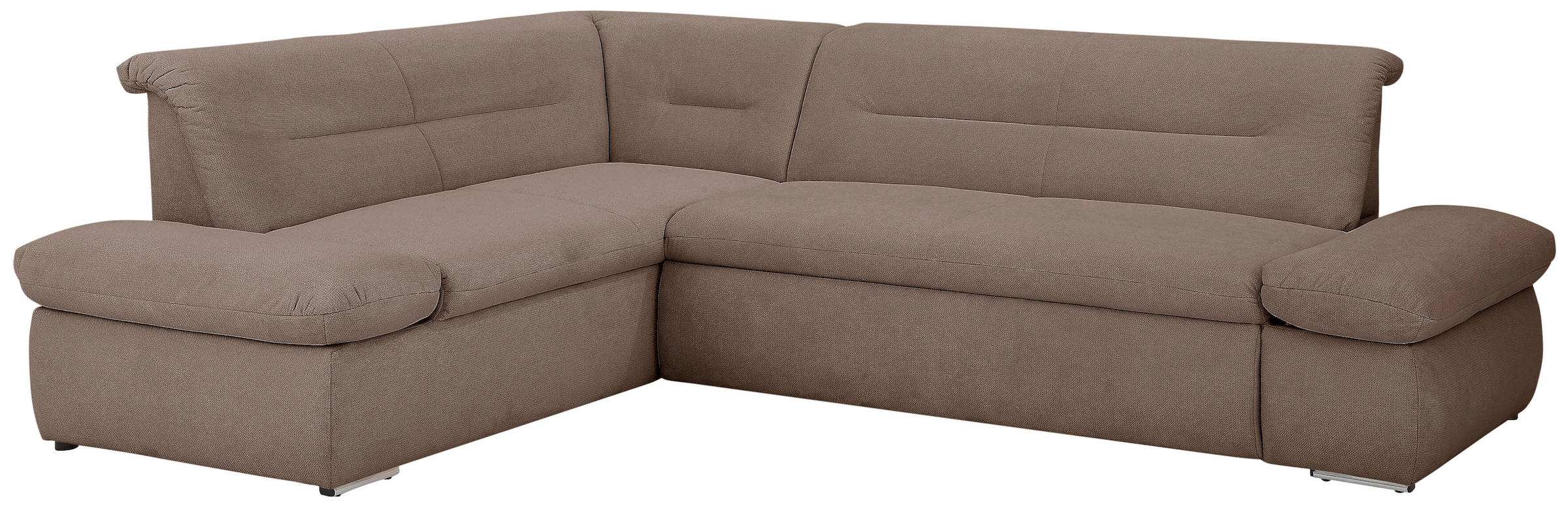 INOSIGN Ecksofa »Avesa L-Form«, Wahlweise mit Arm- und Bettfunktion, B/T/H: 275/211/80 cm