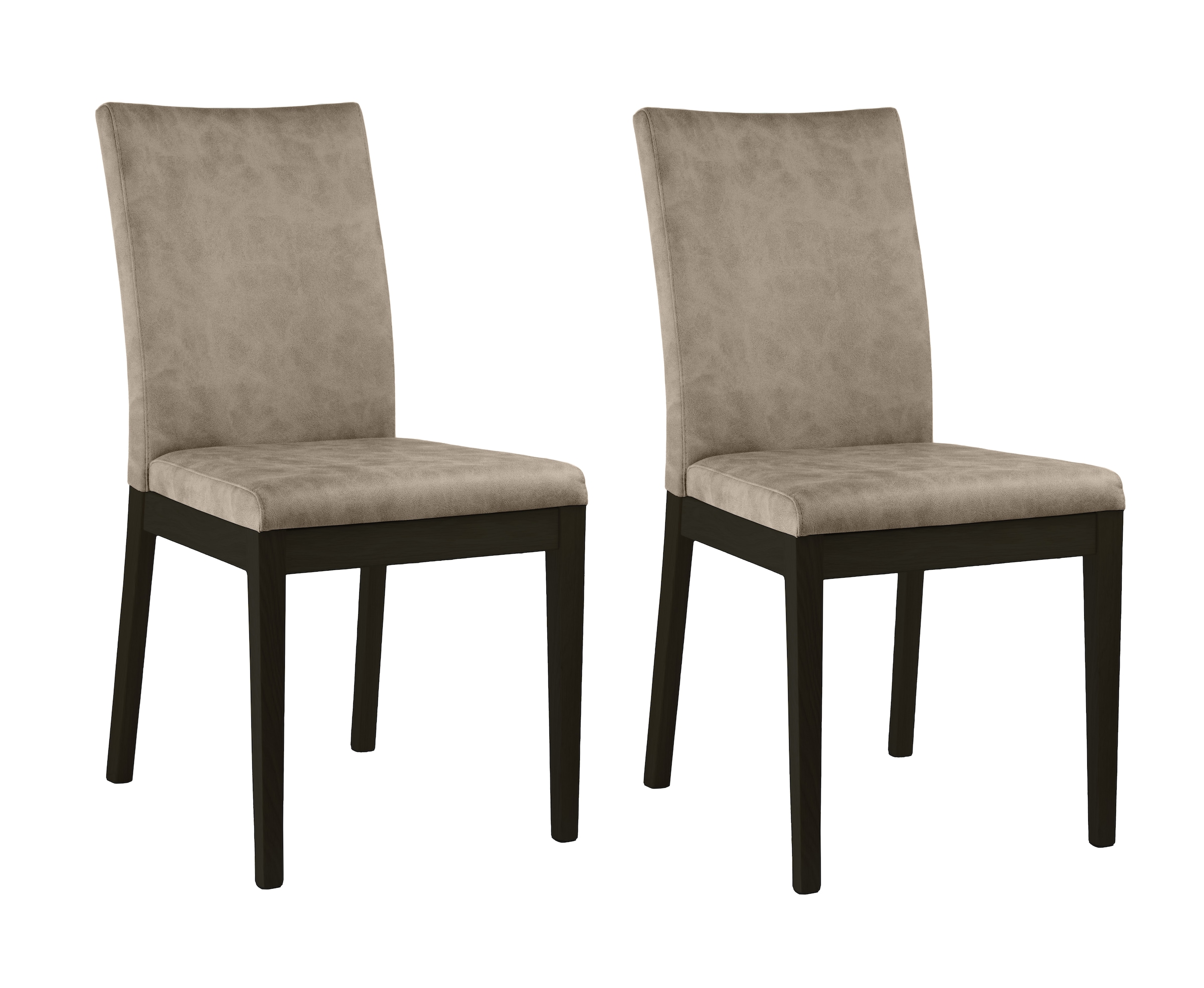 Home affaire 4-Fußstuhl »Dendres«, (Set), 2 St., Microfaser, Sitz und Rueck günstig online kaufen