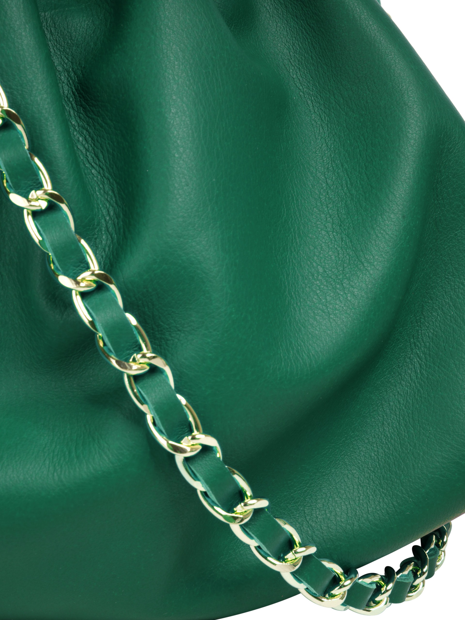 Cluty Umhängetasche, echt Leder, Made in Italy