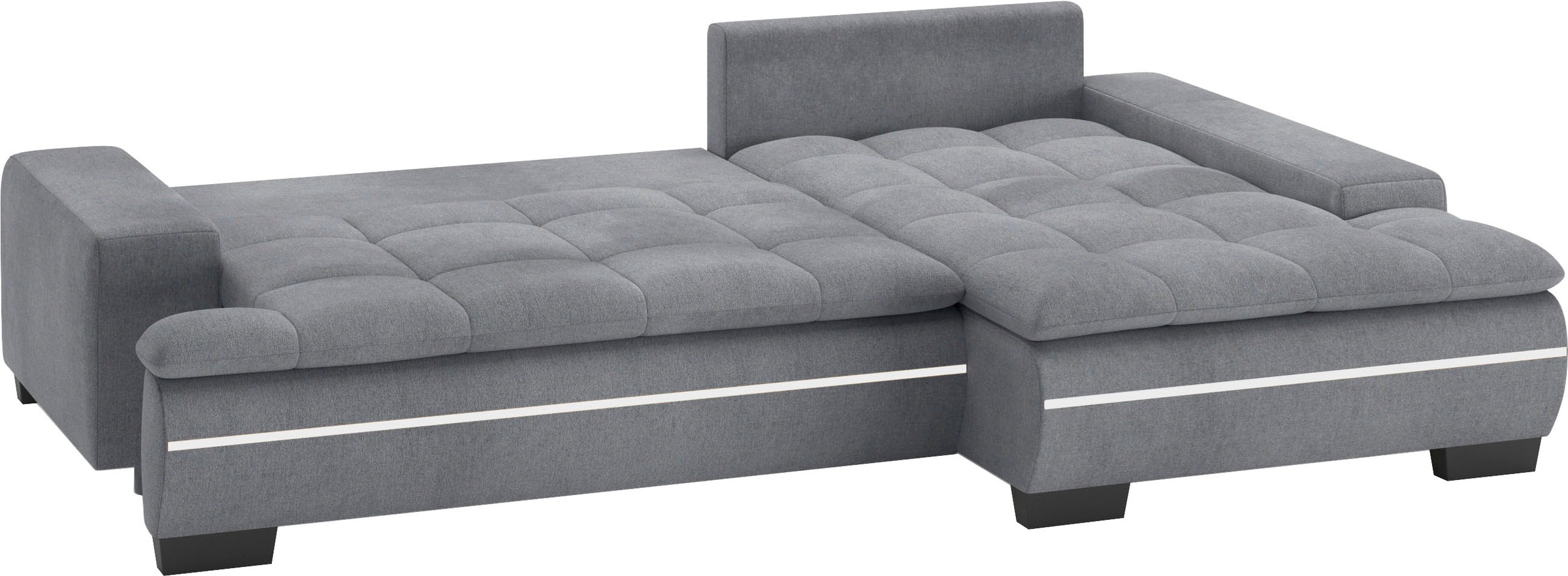 Mr. Couch Ecksofa »Haiti II, L-Form«, RGB-LED Beleuchtung, wahlweise mit Kaltschaum, Bett, Bettkasten