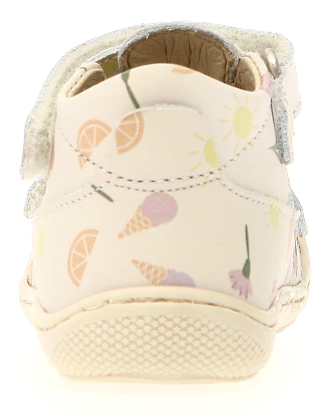 Naturino Sandale »PUFFY PR FRESHEN MILK«, Barfußschuh mit weicher Laufsohle, Größenschablone zum Download