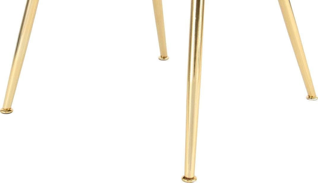 Kayoom Stuhl »Jolene 125, Esszimmerstuhl,eleganter Stoffbezug«, 1 St., samtweicher Bezug, Rückenlehne und Armlehnen abgerundet
