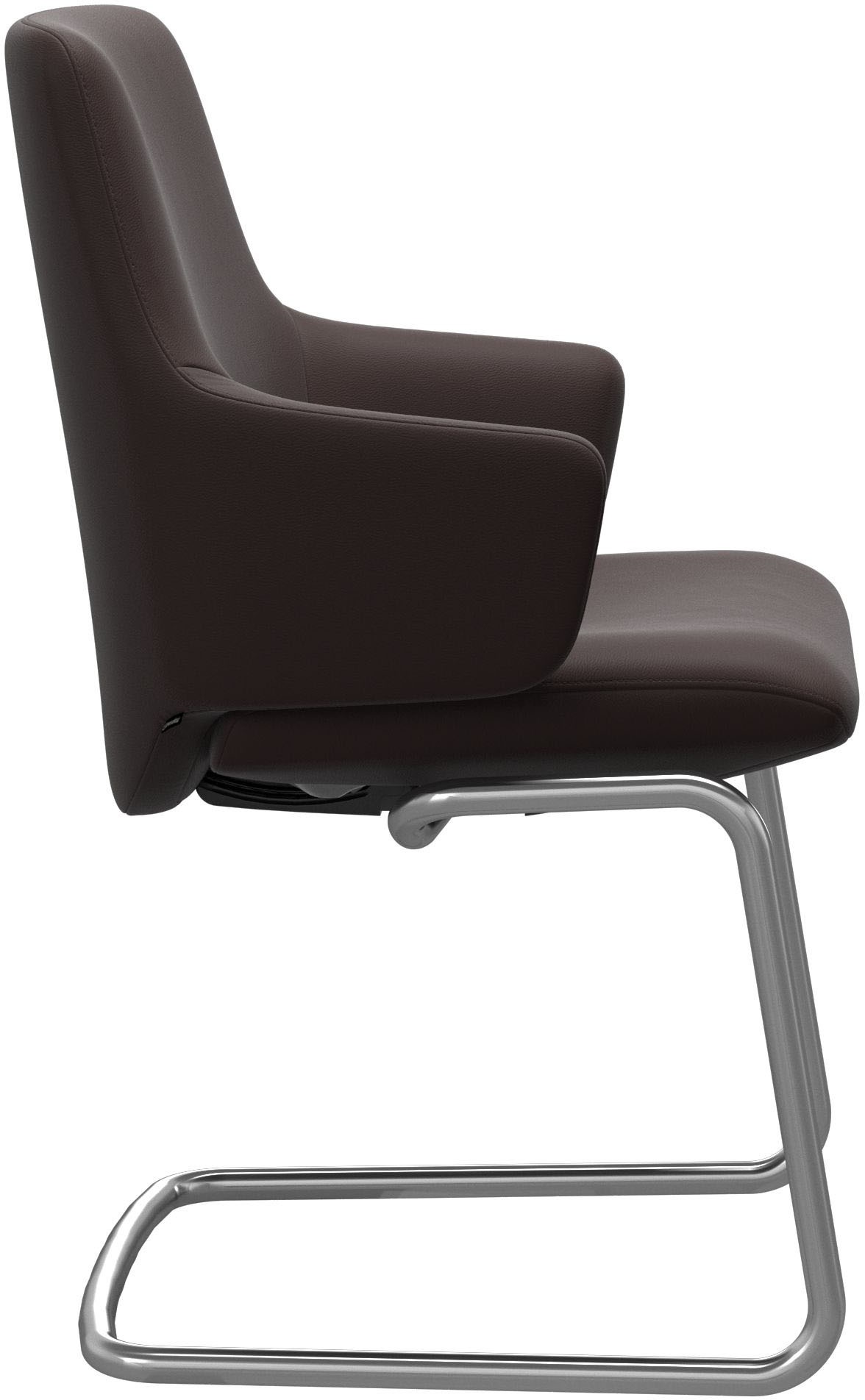 Stressless® Polsterstuhl »Laurel«, Leder PALOMA, Low Back mit Armlehne, Größe L, mit Beinen aus Stahl in Chrom glänzend