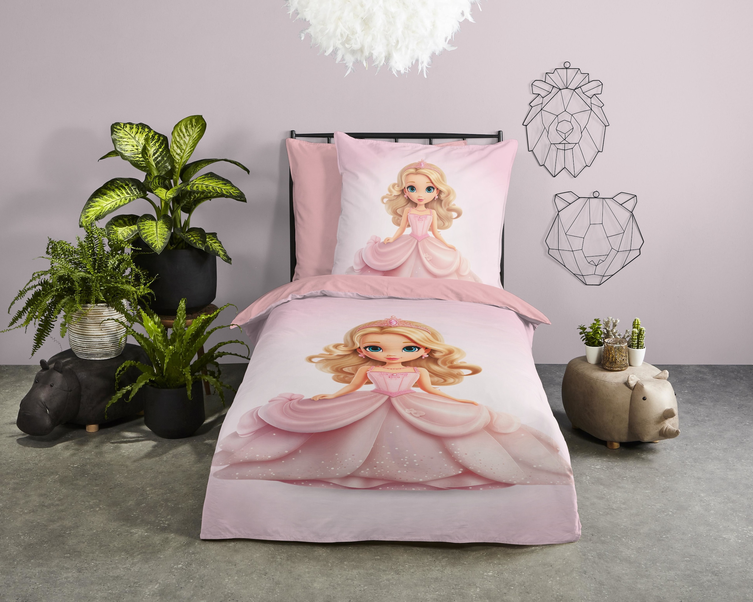 PURE luxury collection Kinderbettwäsche »Bellas«, Mikrofaser, 135x200, 2 Te günstig online kaufen