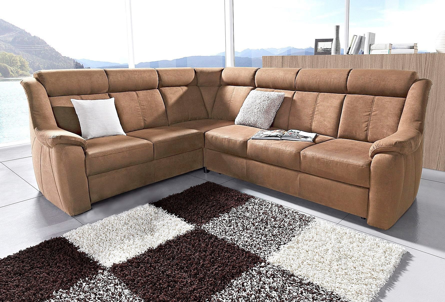 sit&more Ecksofa »Basel L-Form«, wahlweise mit Relaxfunktion günstig online kaufen