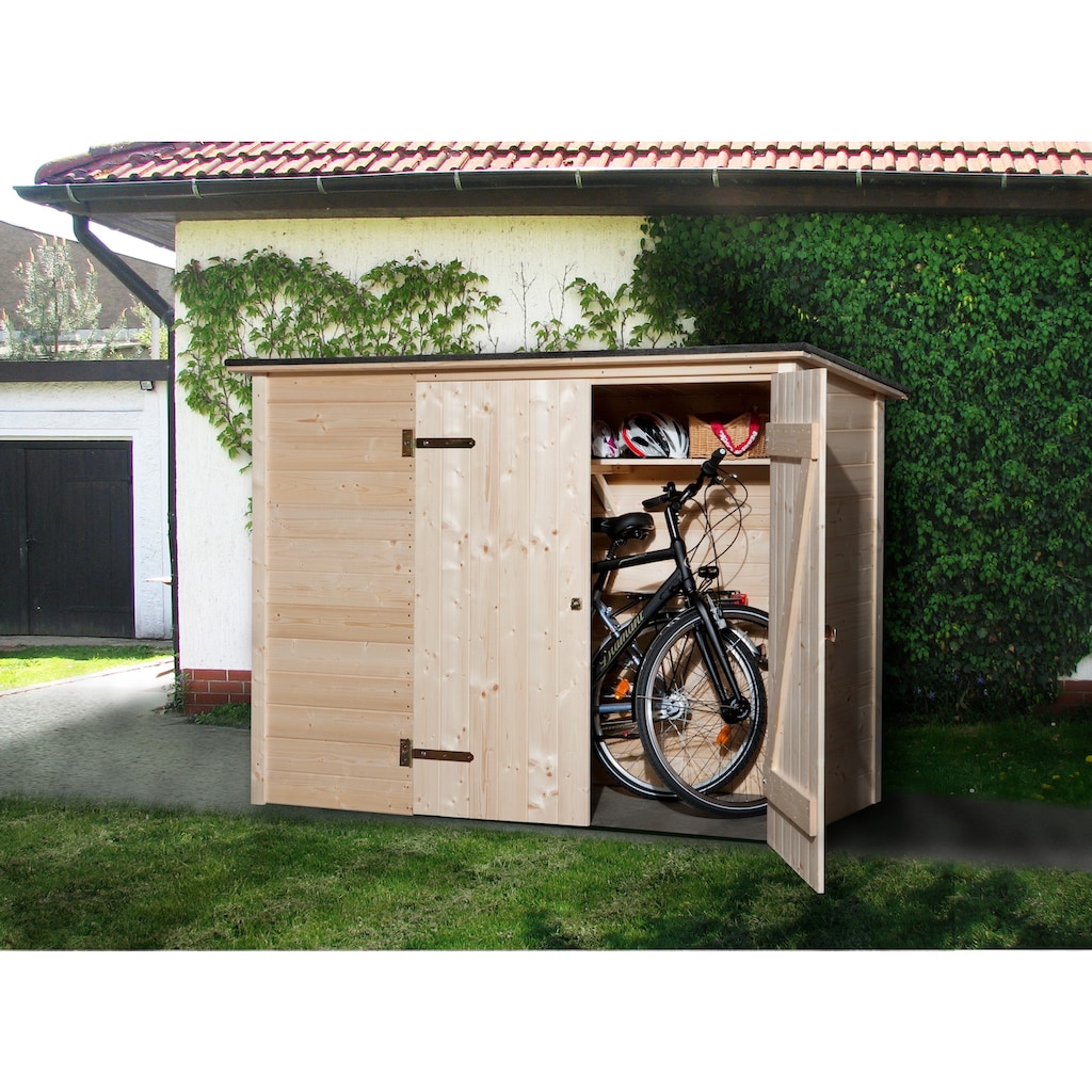 weka Fahrradbox, Mülltonnenbox, BxTxH: 205x84x151 cm