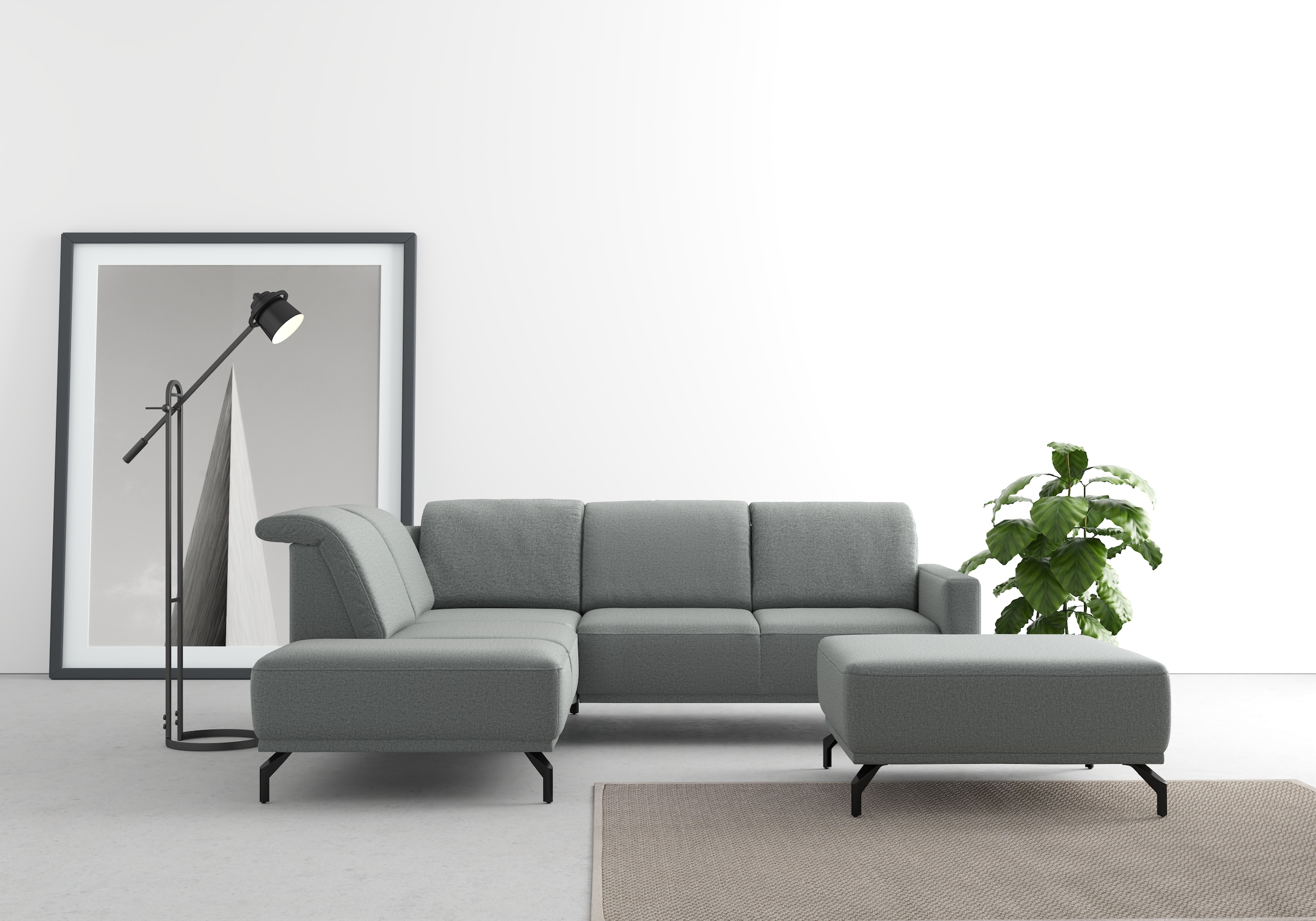 sit&more Ecksofa »Bailando L-Form«, wahlweise mit Kopfteilverstellung und V günstig online kaufen