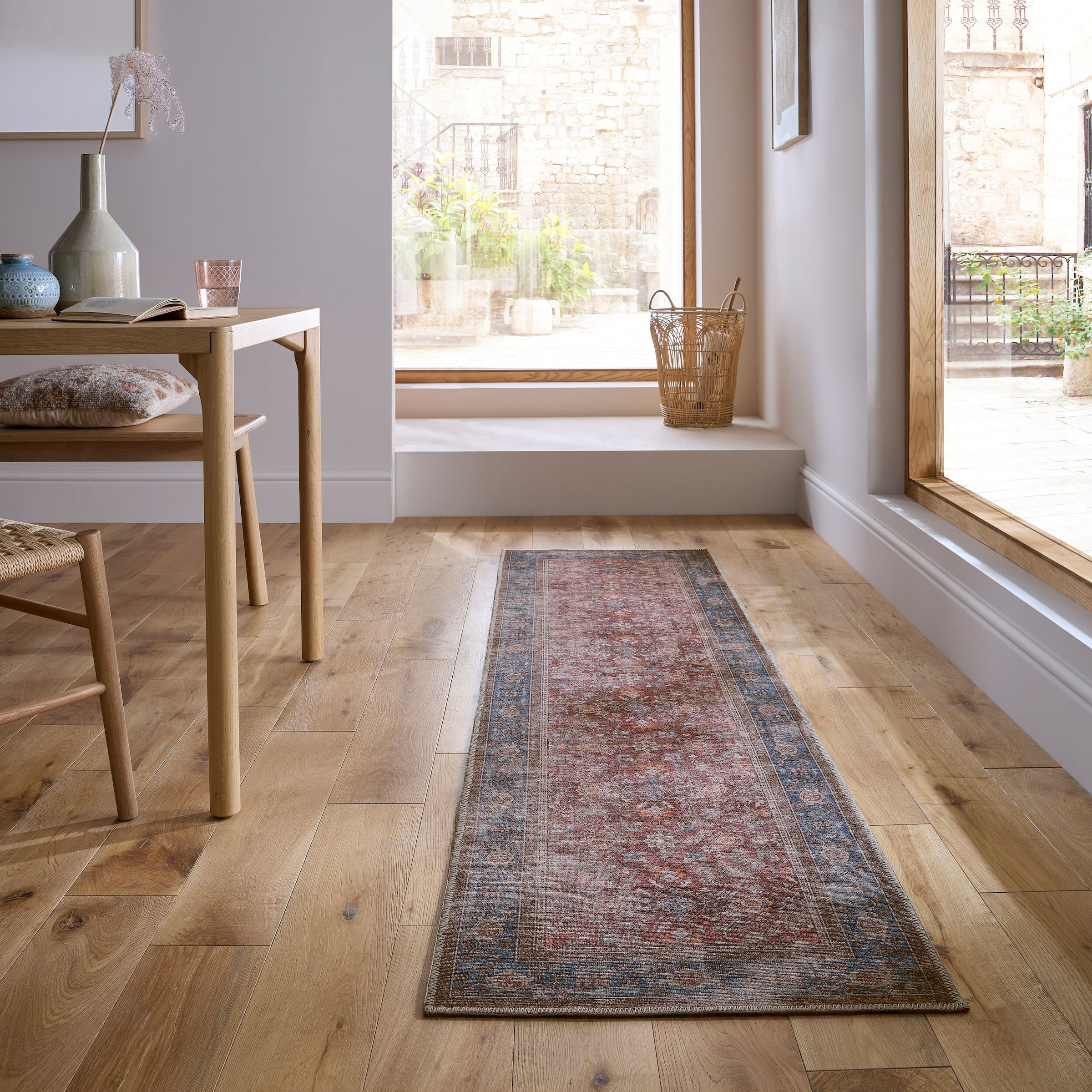 FLAIR RUGS Teppich »Cyra«, rechteckig, 4 mm Höhe, Waschbarer Traditioneller Teppich