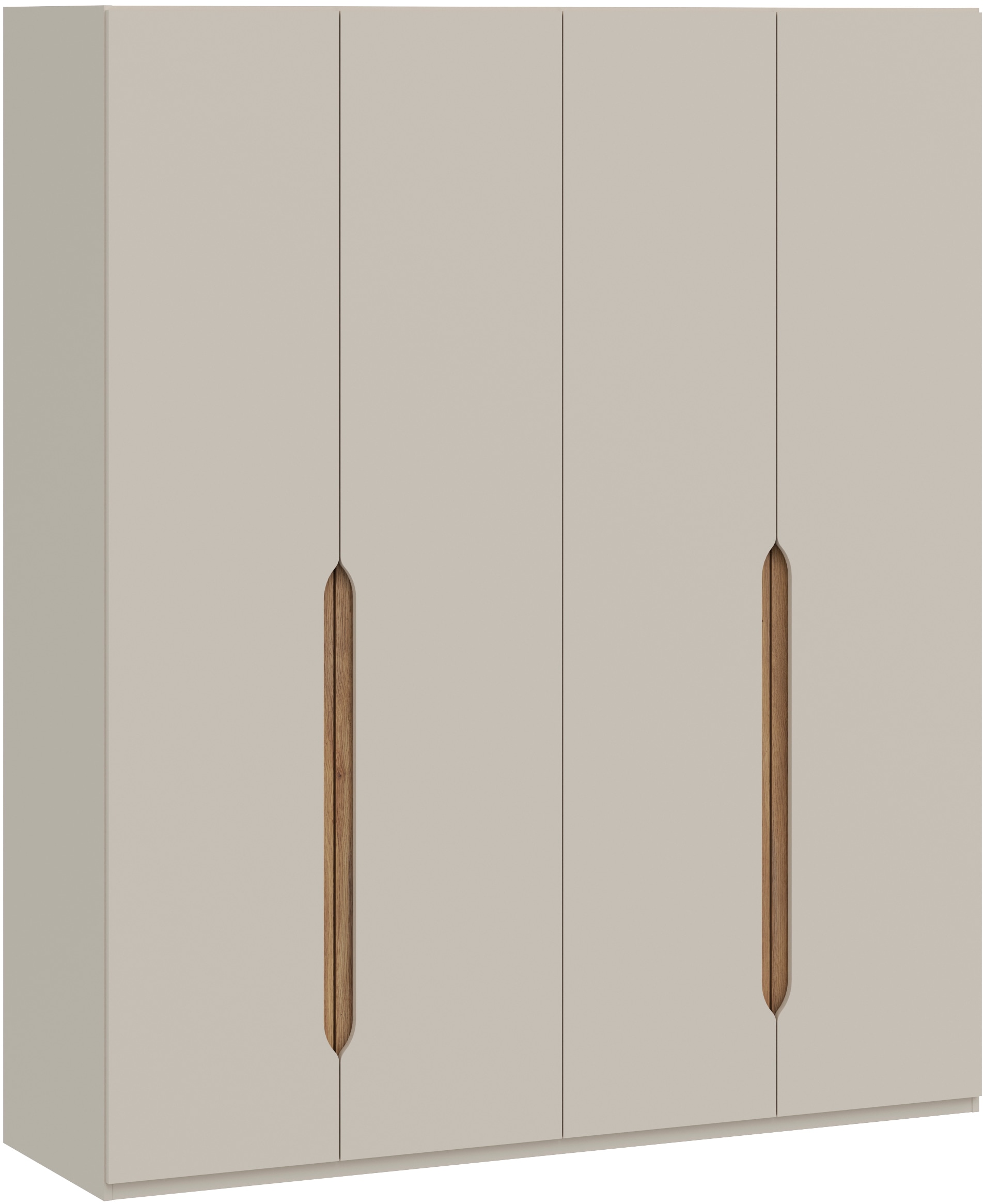FORTE Drehtürenschrank, Höhe 2,10 mtr., stehende Montage, Grifflos