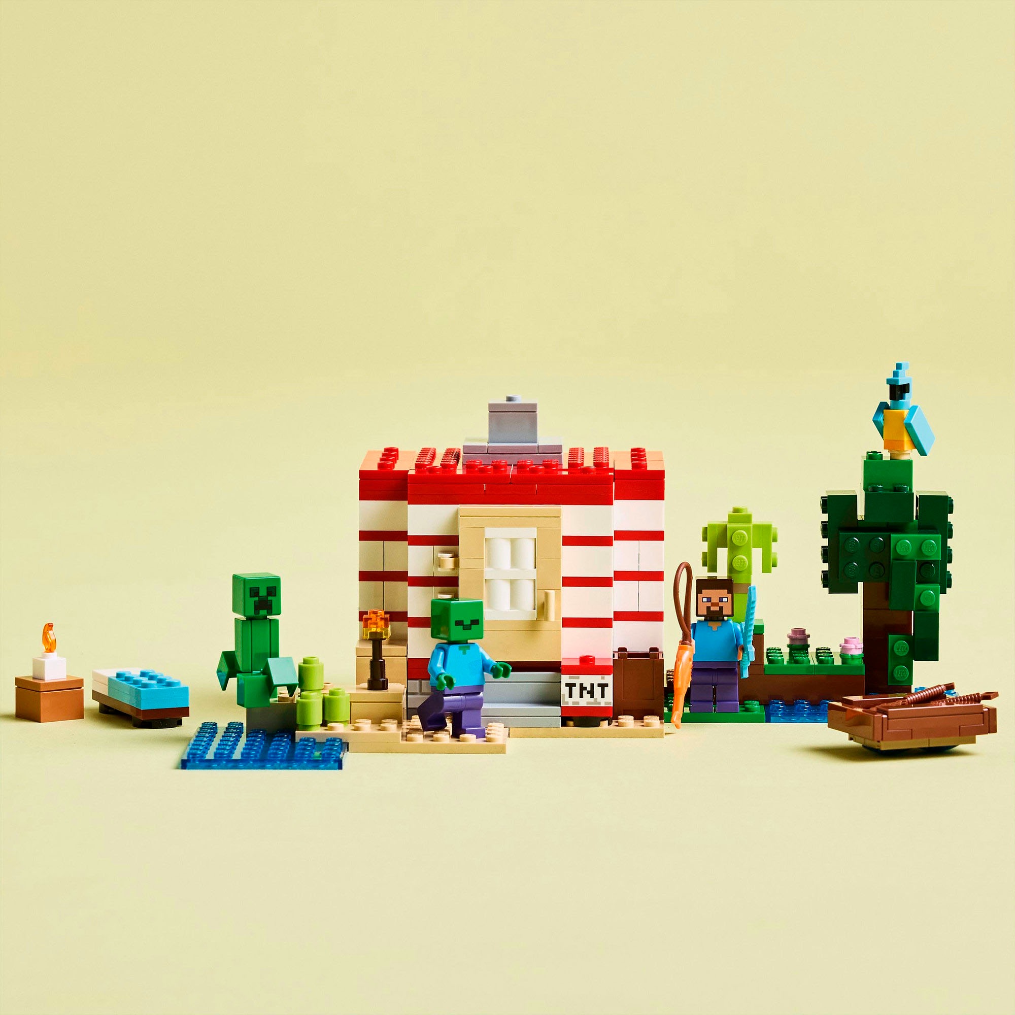 LEGO® Konstruktionsspielsteine »Das TNT-Dschungelhaus (21275), LEGO Minecraft«, (287 St.), Made in Europe