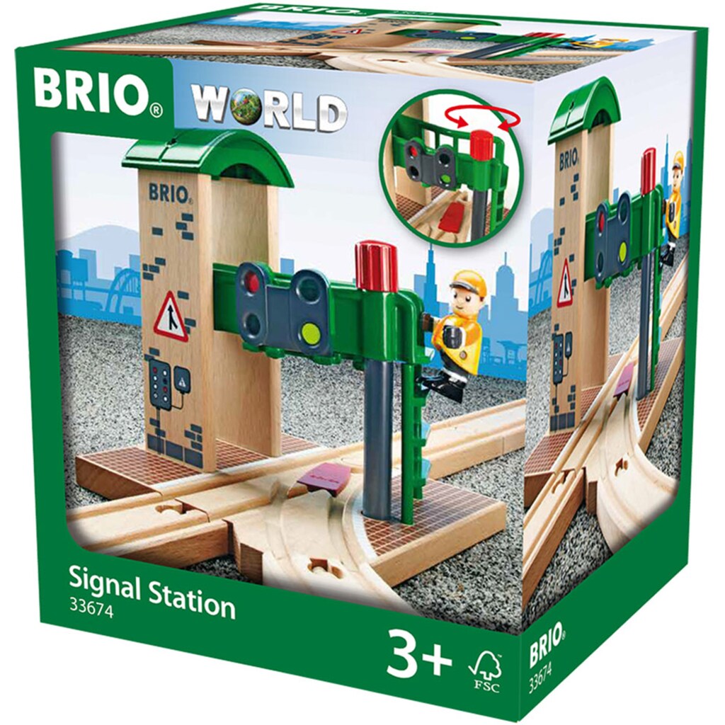 BRIO® Spielzeugeisenbahn-Gebäude »BRIO® WORLD, Signal Station«