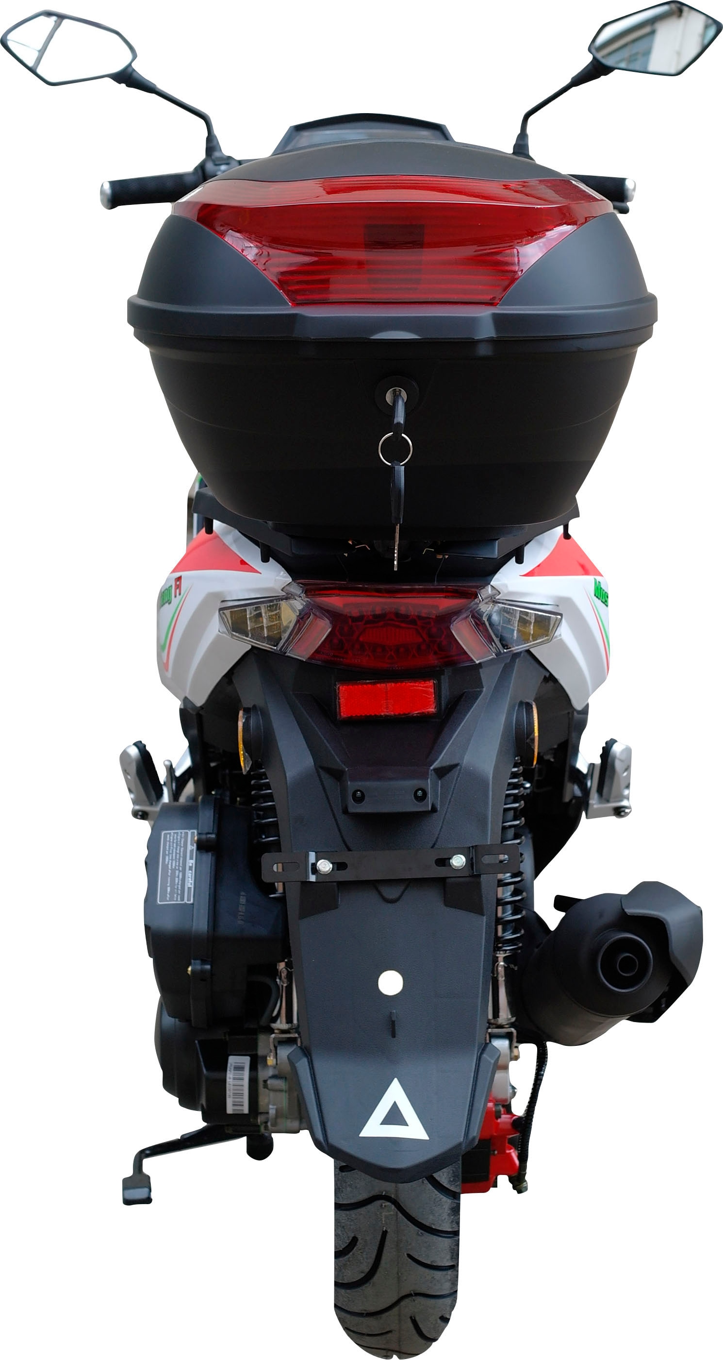 Alpha Motors Motorroller »Mustang FI«, 125 cm³, 85 km/h, Euro 5+, 7,75 PS, (Spar-Set, 2 tlg., mit Topcase), mit USB-Anschluss