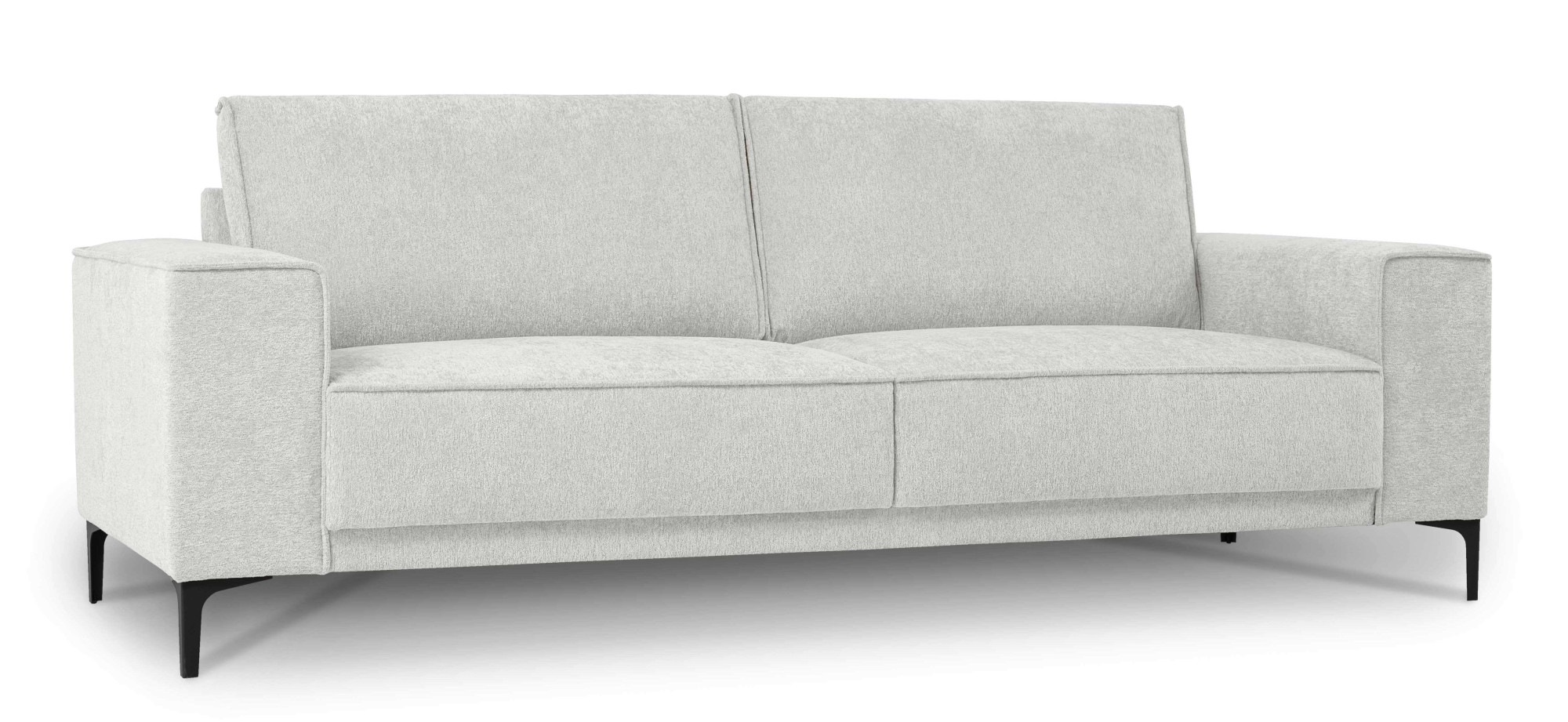 Places of Style 3-Sitzer »Oland«, 224 cm, Wellenunterfederung, Skandi-Design, Metallfüße