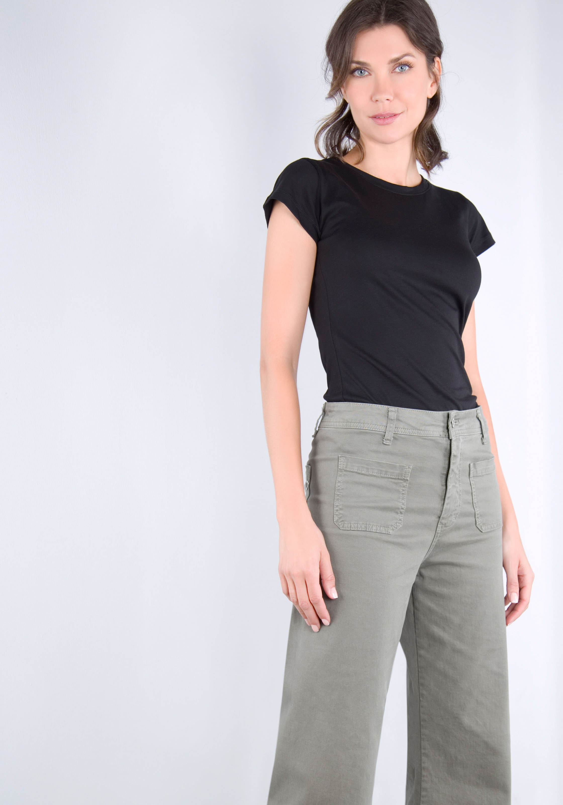 Please Jeans Schlaghose, aus hochwertigem Baumwollmix mit Stretch