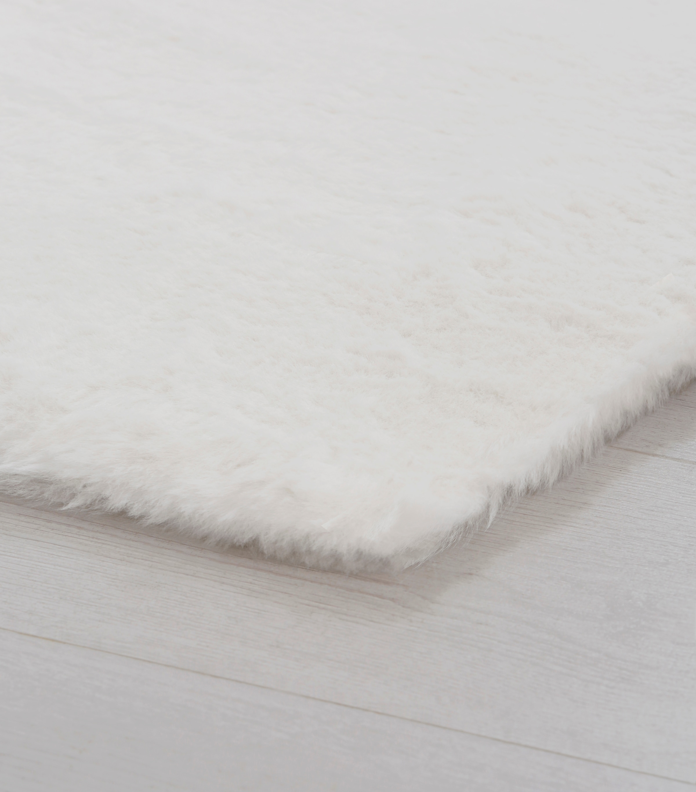 my home Fellteppich »Rabbit«, rechteckig, 42 mm Höhe, besonders weich dank Microfaser, flauschiges Kunstfell, Kaninchenfell-Haptik, fußbodenheizungsgeeignet, pflegeleicht, Läufer, Teppiche für Wohnzimmer, Schlafzimmer, Diele, Flur