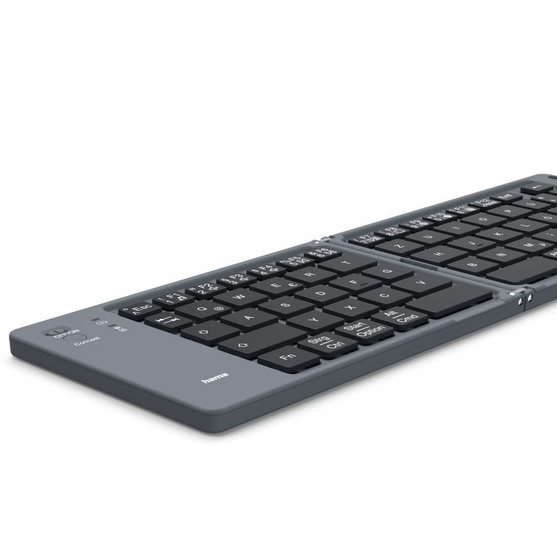 Hama Ultra-Slim-Bluetooth-Tastatur »Faltbare Tastatur (Mini-Tastatur Bluetooth, Wireless, für Tablet/iPad)«, (Multimedia-Tasten), kompakt, universell einsetzbar, robust