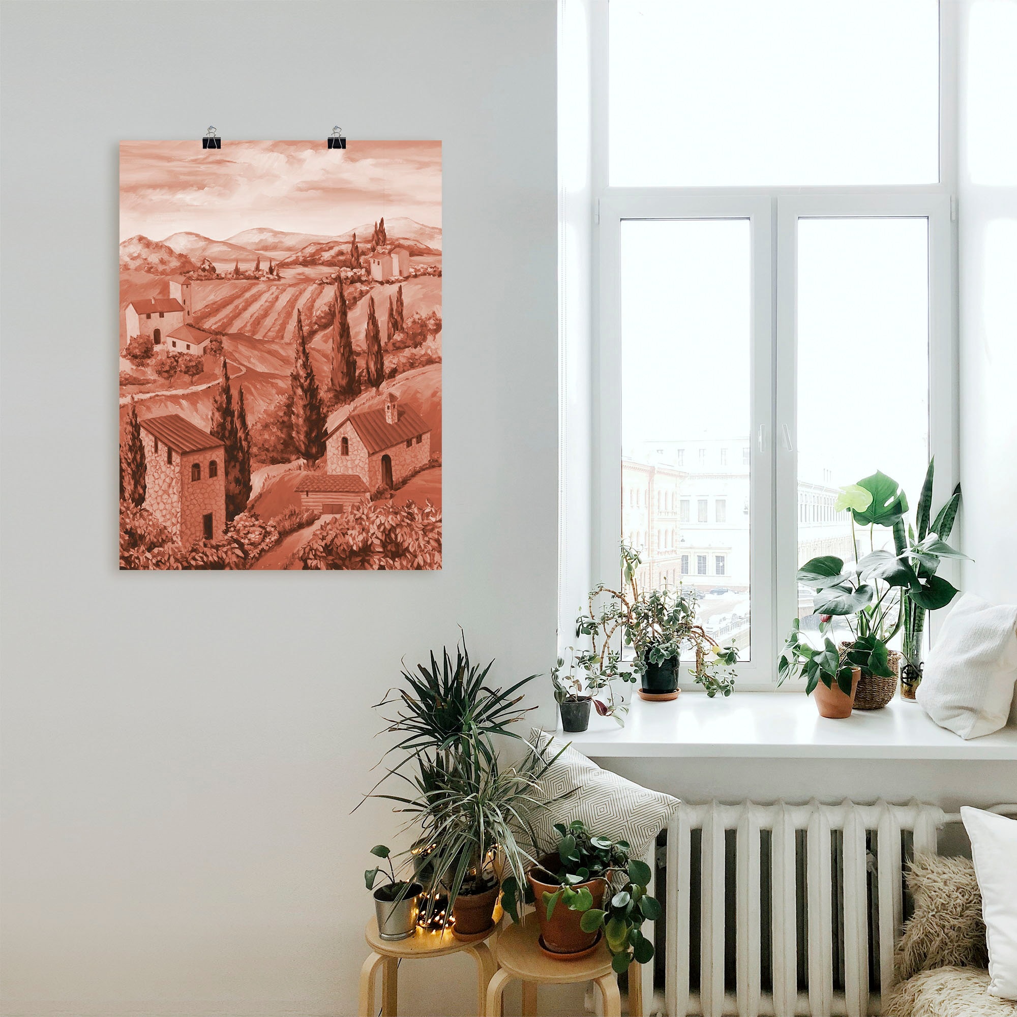 Artland Wandbild »Landschaft Italien II«, Bilder von Europa, (1 St.), als Leinwandbild, Wandaufkleber oder Poster in versch. Größen