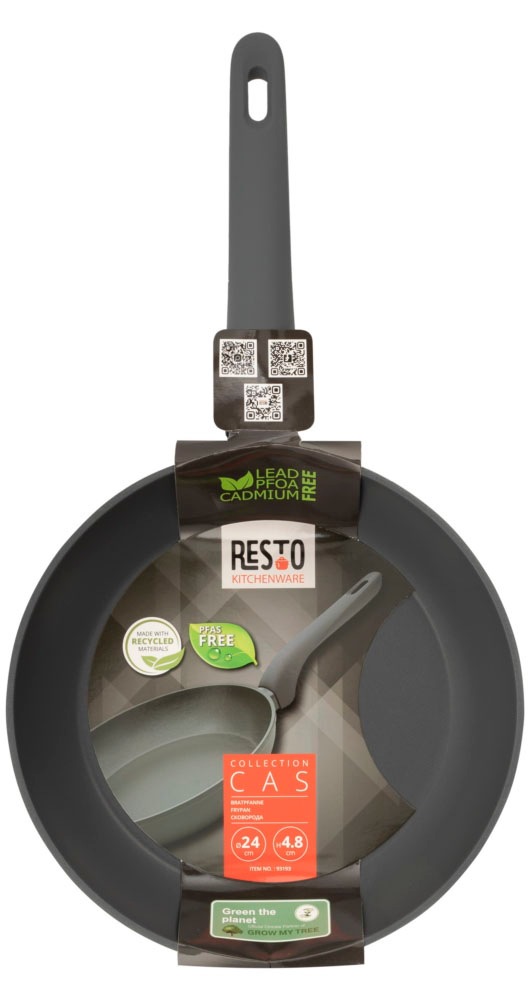 RESTO Kitchenware Bratpfanne »Cas, Universalpfanne mit ergonomischem Soft-Touch Griff«, Aluminium, (1 tlg.), mit keramischer Antihaftbeschichtung, PFAS-frei