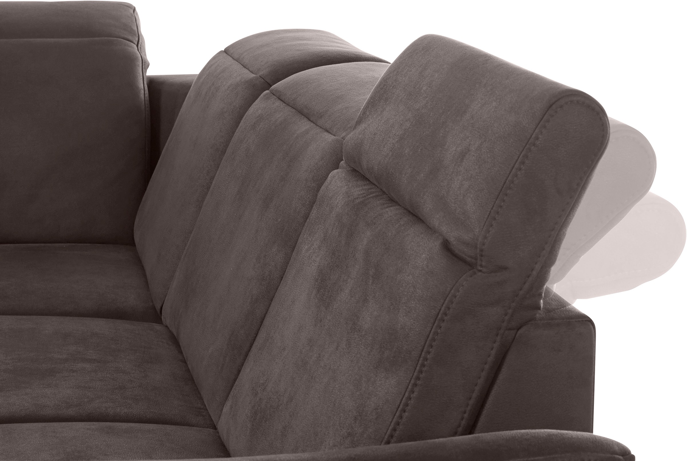 sit&more Ecksofa »Darwin L-Form«, inklusive Federkern, wahlweise mit Kopfteilverstellung, Bettfunktion