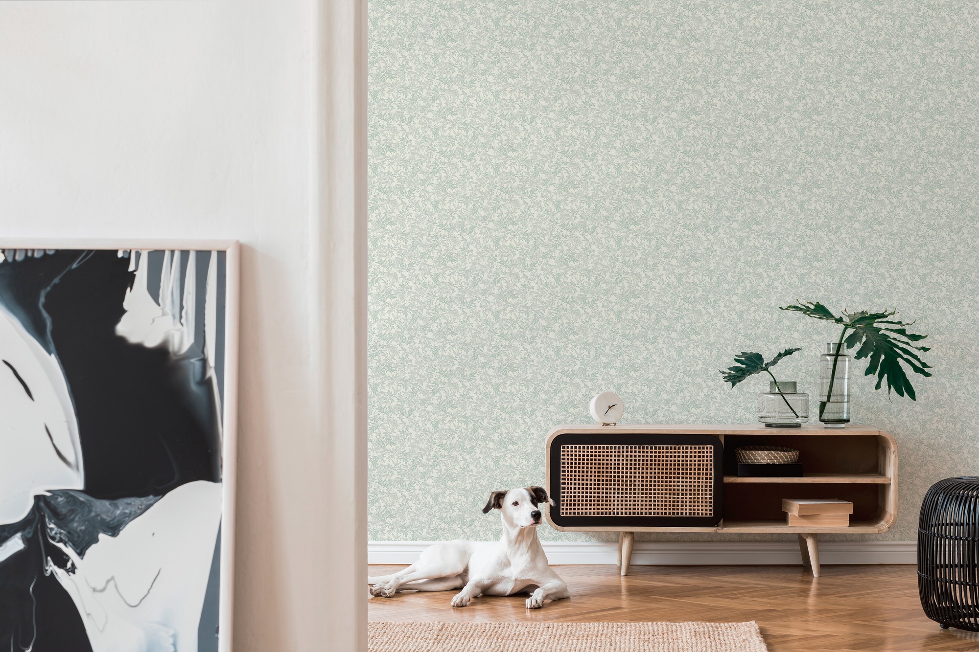 A.S. Création Vliestapete »Attractive 2 Tapete Floral« matt strukturiert Floral bläter pflanzen landhaus strukturiert Grau Hellgrau