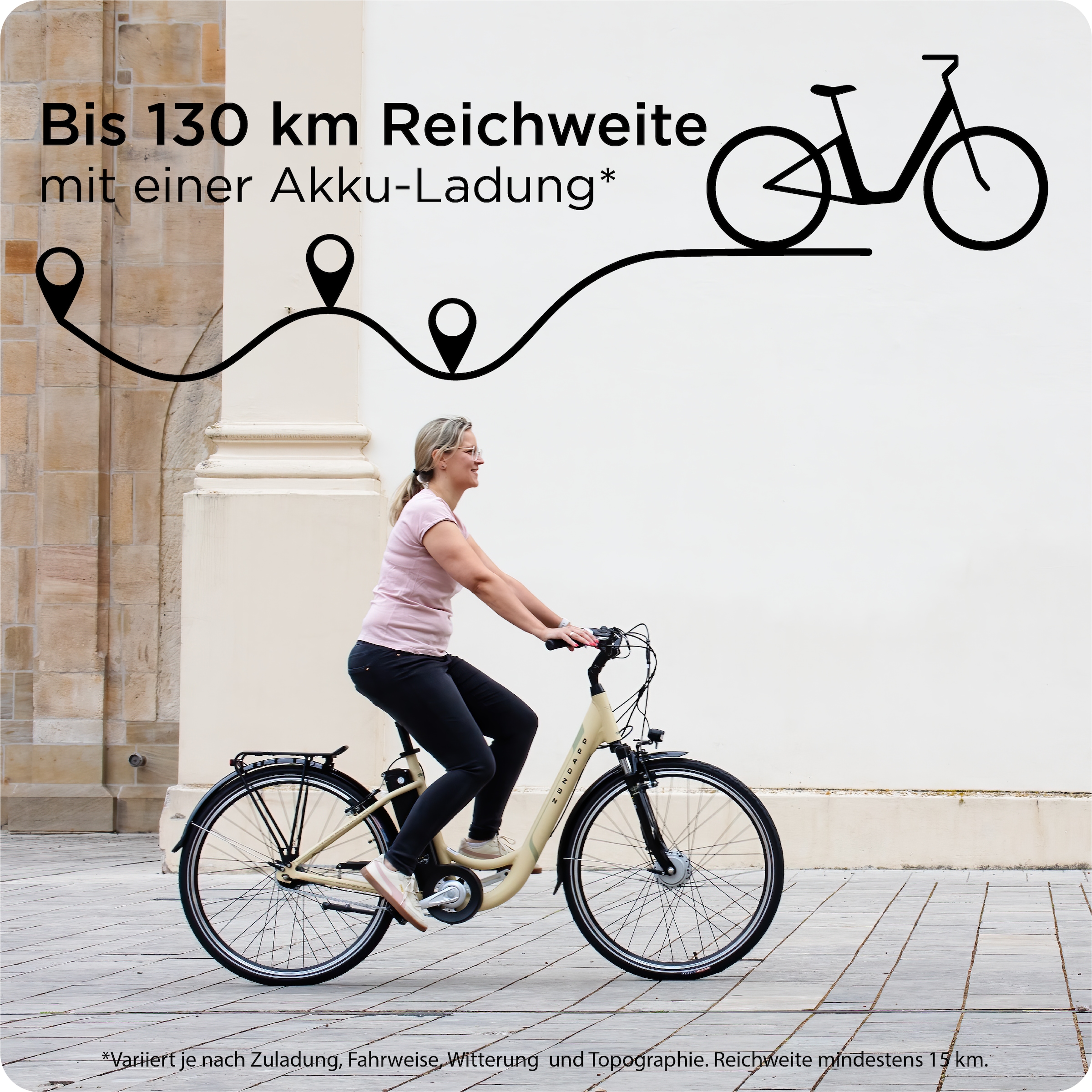 Zündapp »Z517« 7 Gang Nabenschaltung Frontmotor 250 W E Bike Damenfahrrad 28 Zoll 155 - 190 cm mit 7 Gang Nabenschaltung