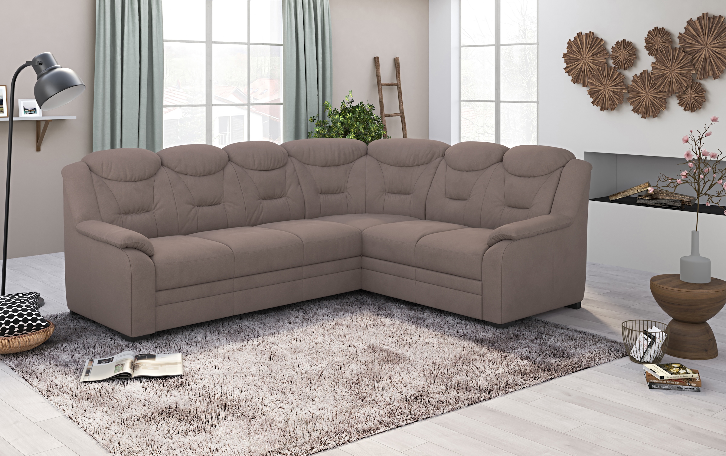 COTTA Ecksofa »Marcus L-Form«, wahlweise mit Bettfunktion & Stauraum