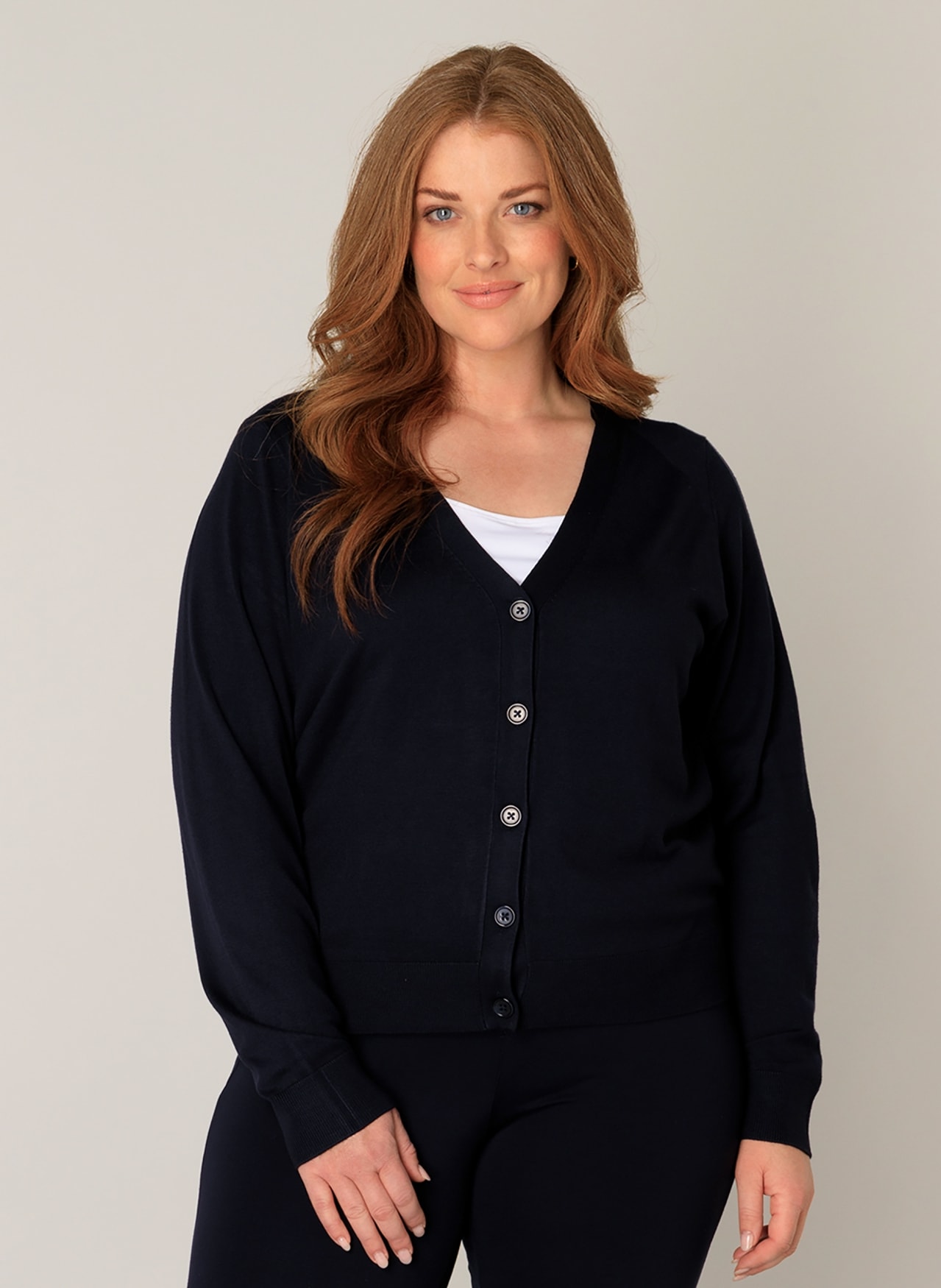 Base Level Curvy Cardigan »BAS-YVONNE«