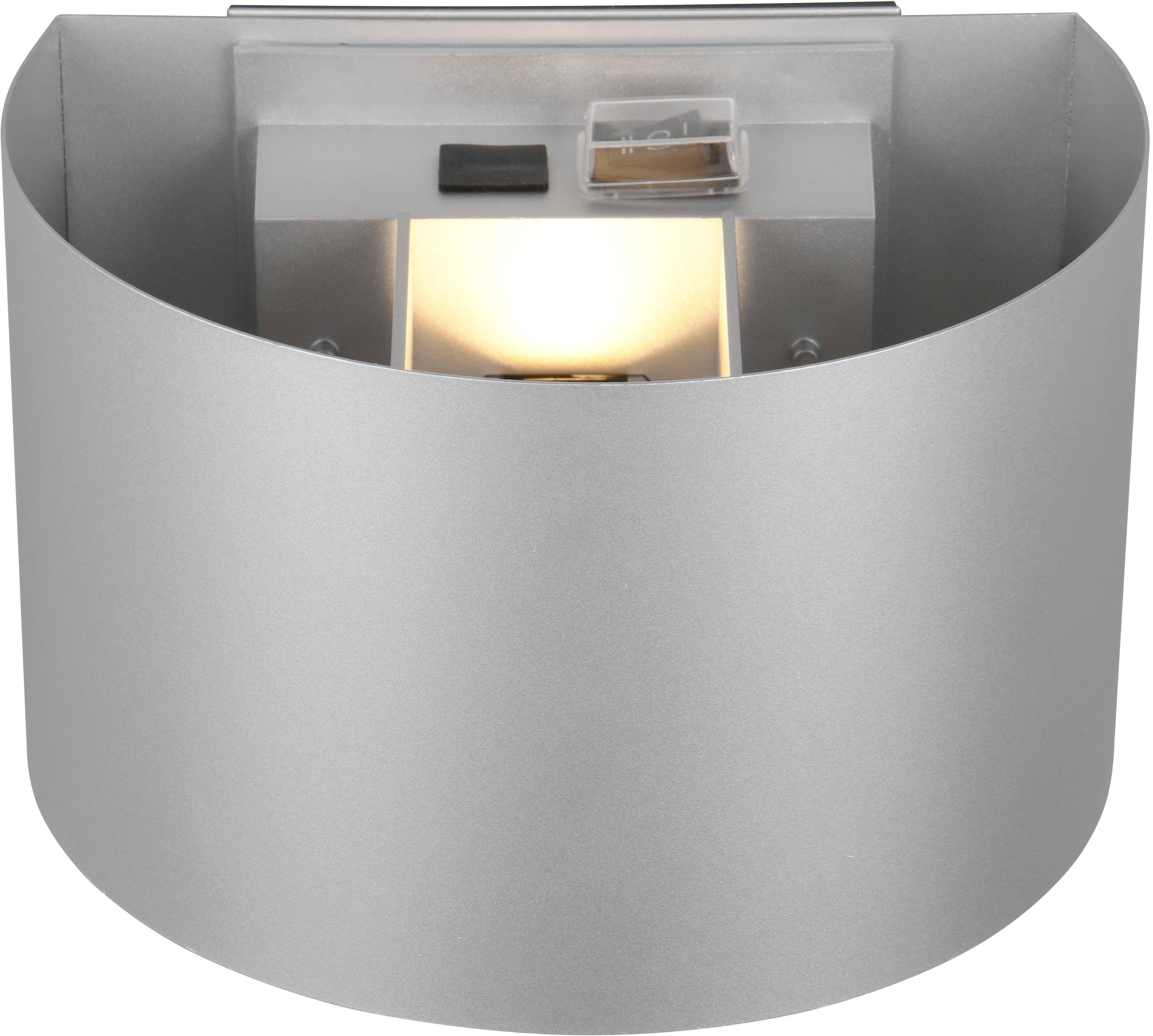 REALITY Leuchten LED Wandleuchte »TALENT, LED Wandlampe mit Magnet Wandhalterung, up-and-down Licht IP44«, 2 flammig, Leuchtmittel LED-Board | LED fest integriert, Bewegungsmelder Dämmerungssensor Akkubetrieb USB-Anschluss Schalter