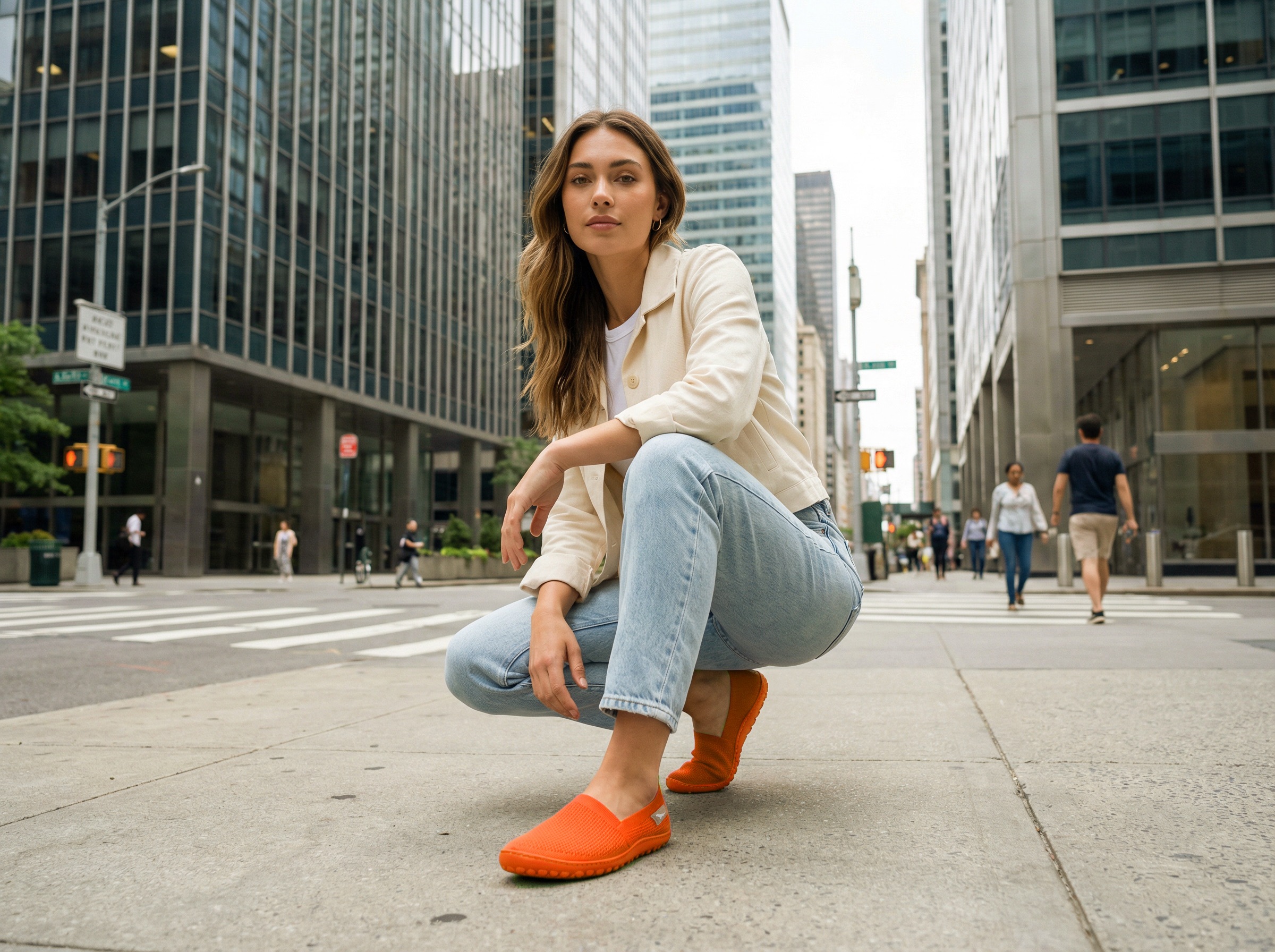 Leguano Barfußschuh »FLAIR«  Slipper, Schlupfschuh mit Logo-Aufnäher an der Ferse